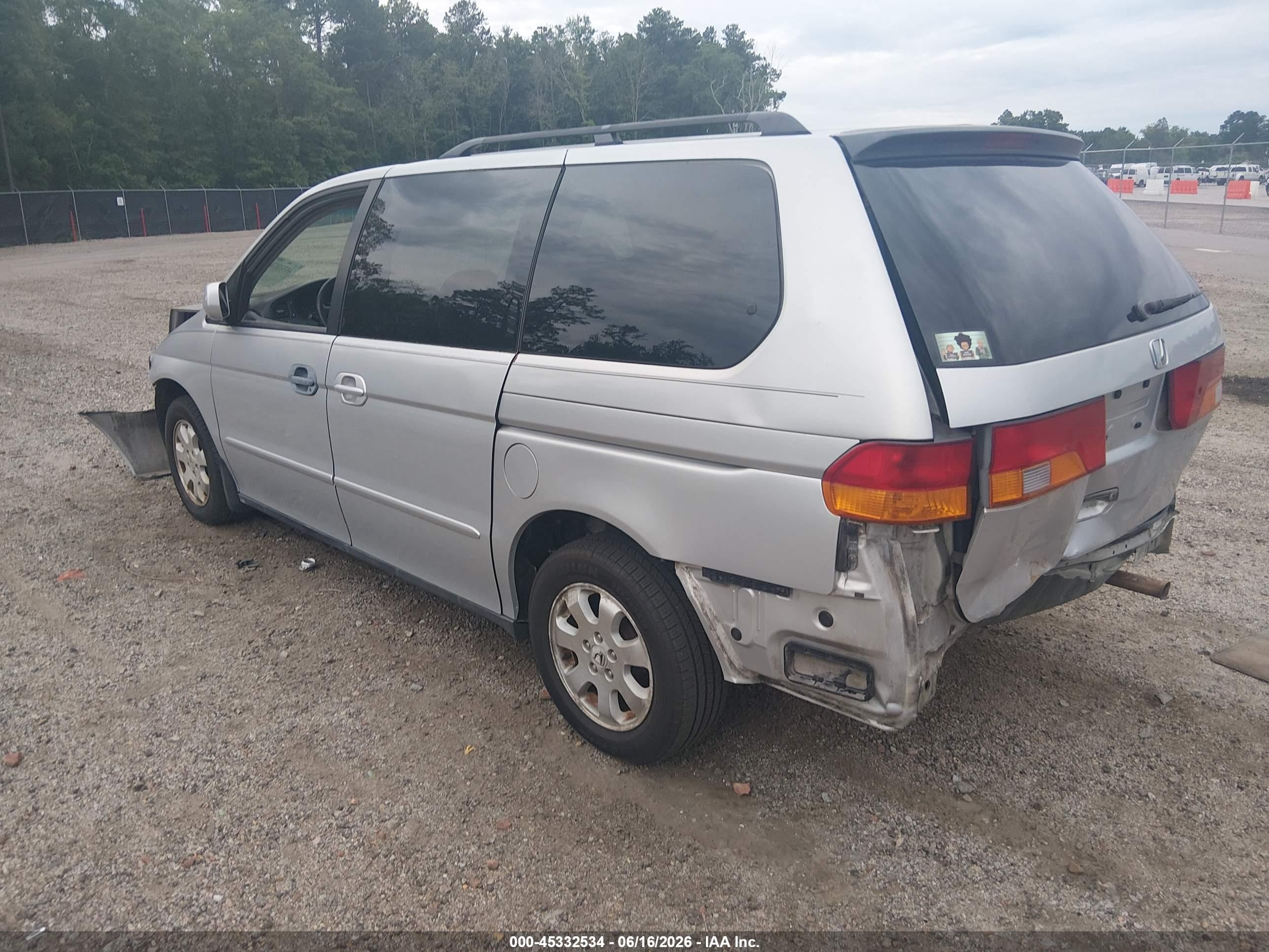 2004 Honda Odyssey Ex-l Gray vin: 5FNRL18994B076489