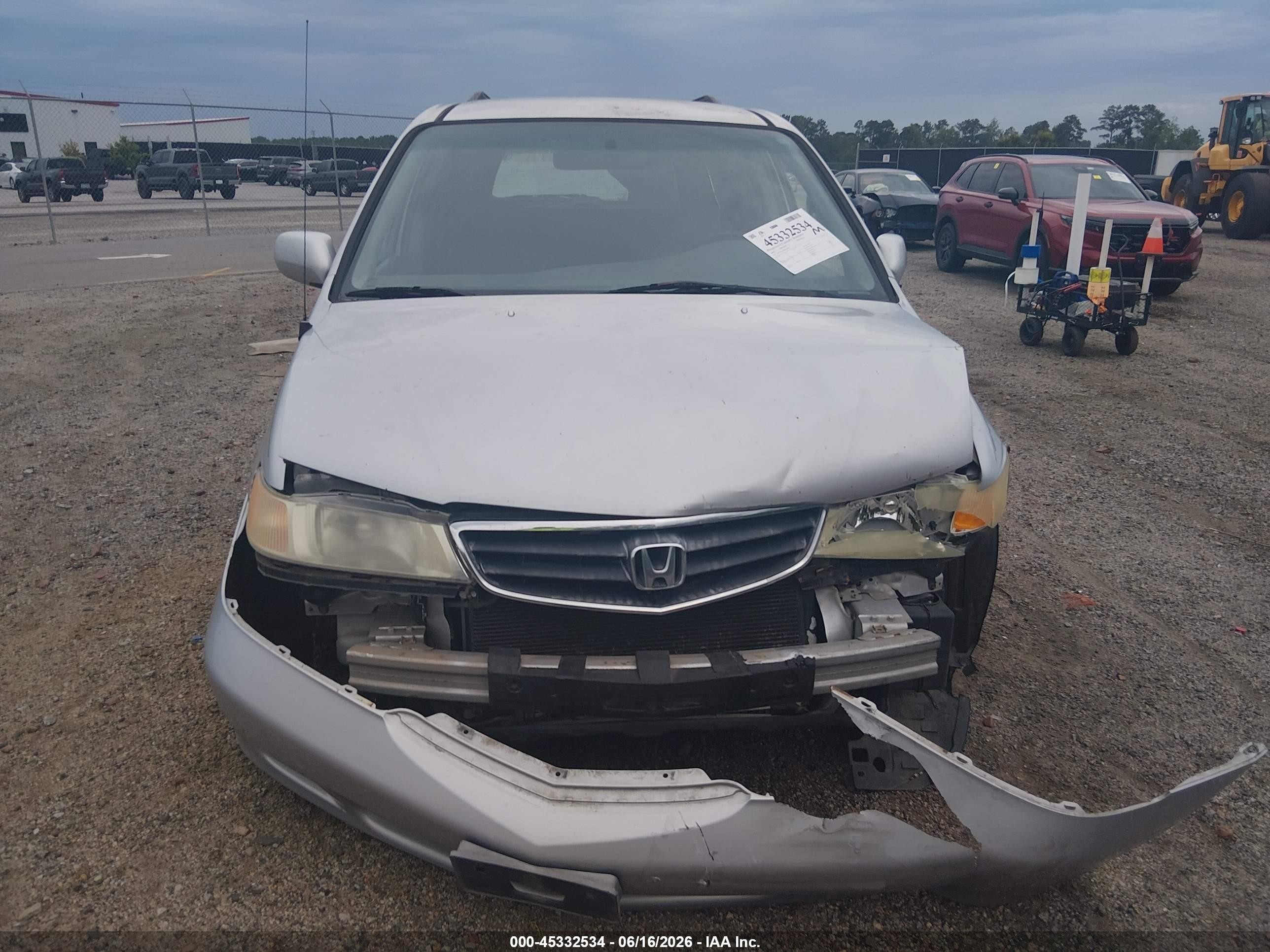 2004 Honda Odyssey Ex-l Gray vin: 5FNRL18994B076489