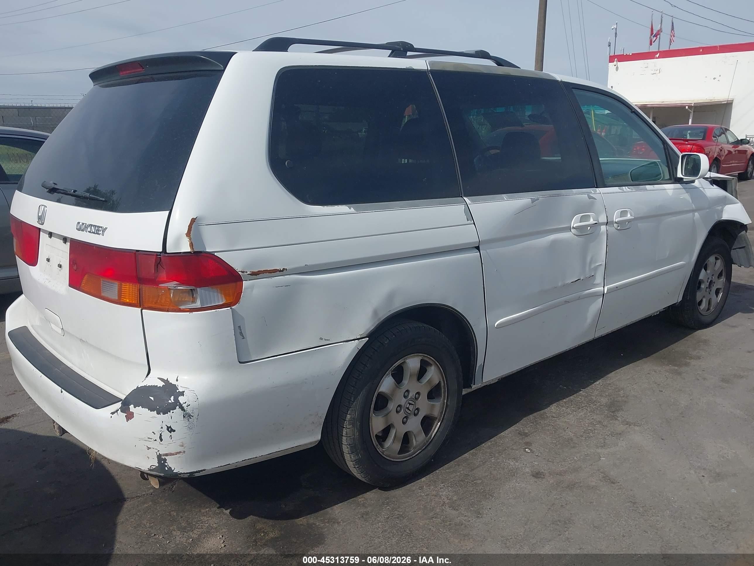 2004 Honda Odyssey Ex-l White vin: 5FNRL18994B092952