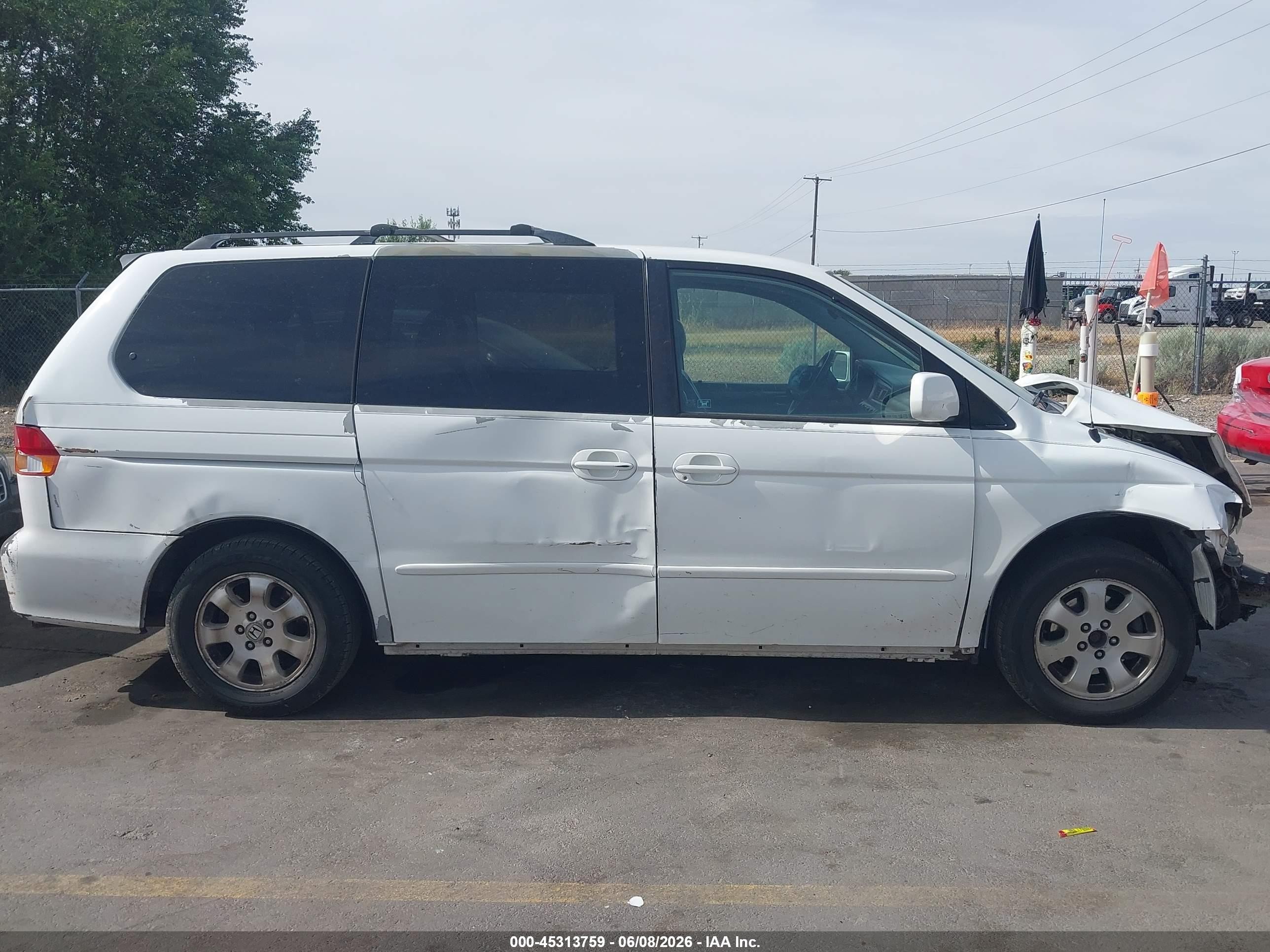 2004 Honda Odyssey Ex-l White vin: 5FNRL18994B092952