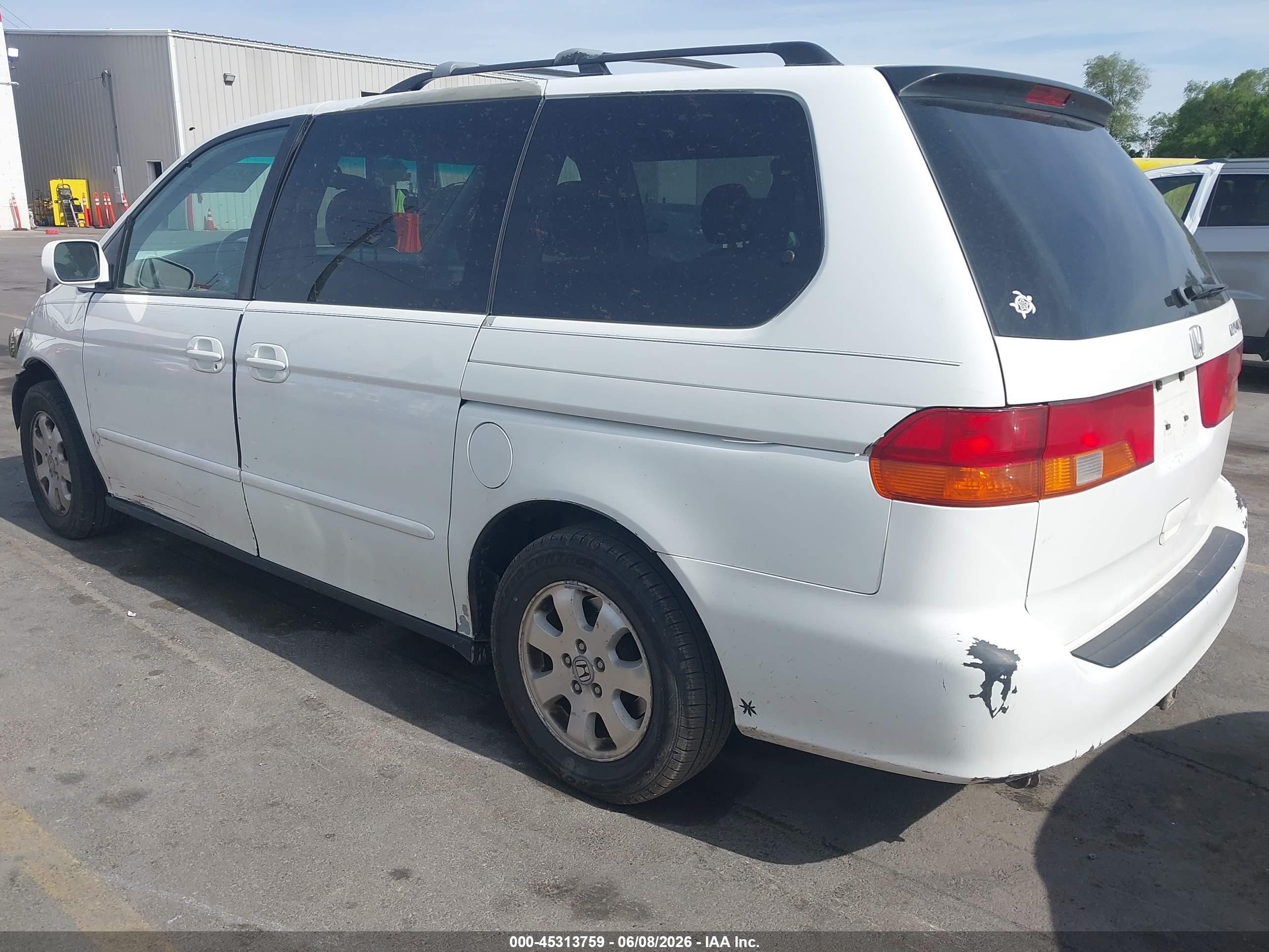 2004 Honda Odyssey Ex-l White vin: 5FNRL18994B092952