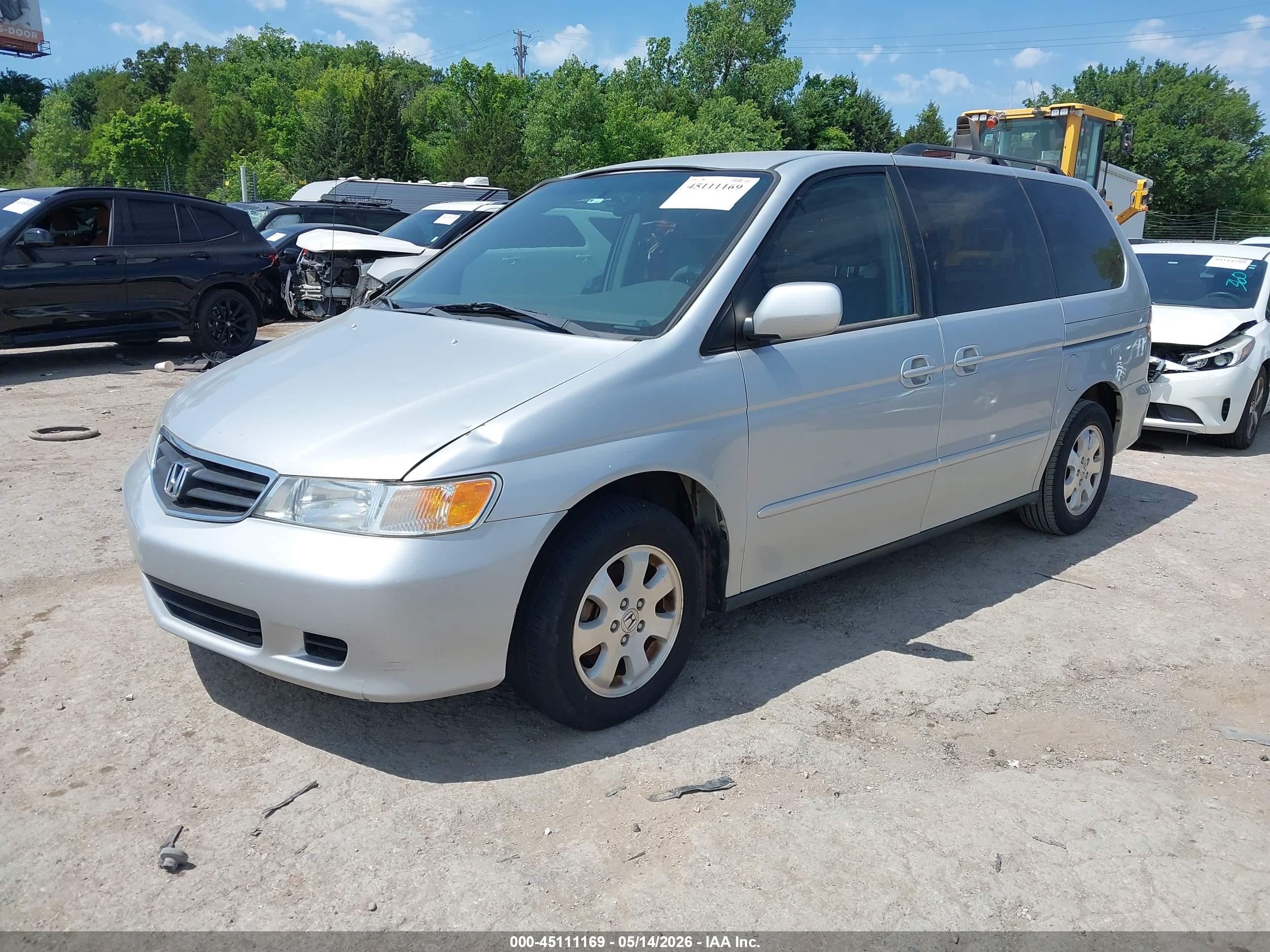 2004 Honda Odyssey Ex-l Gray vin: 5FNRL18994B106543