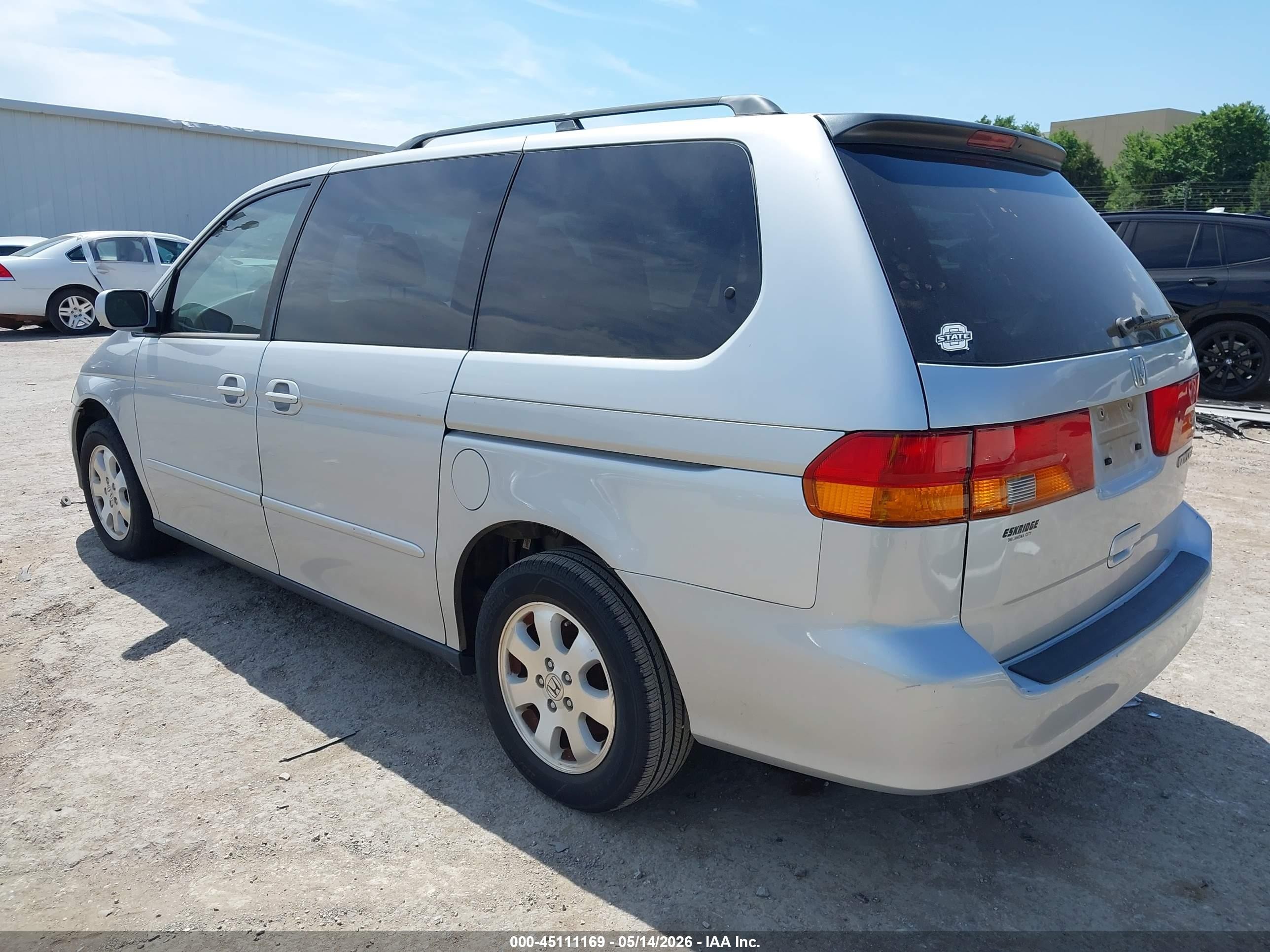 2004 Honda Odyssey Ex-l Gray vin: 5FNRL18994B106543