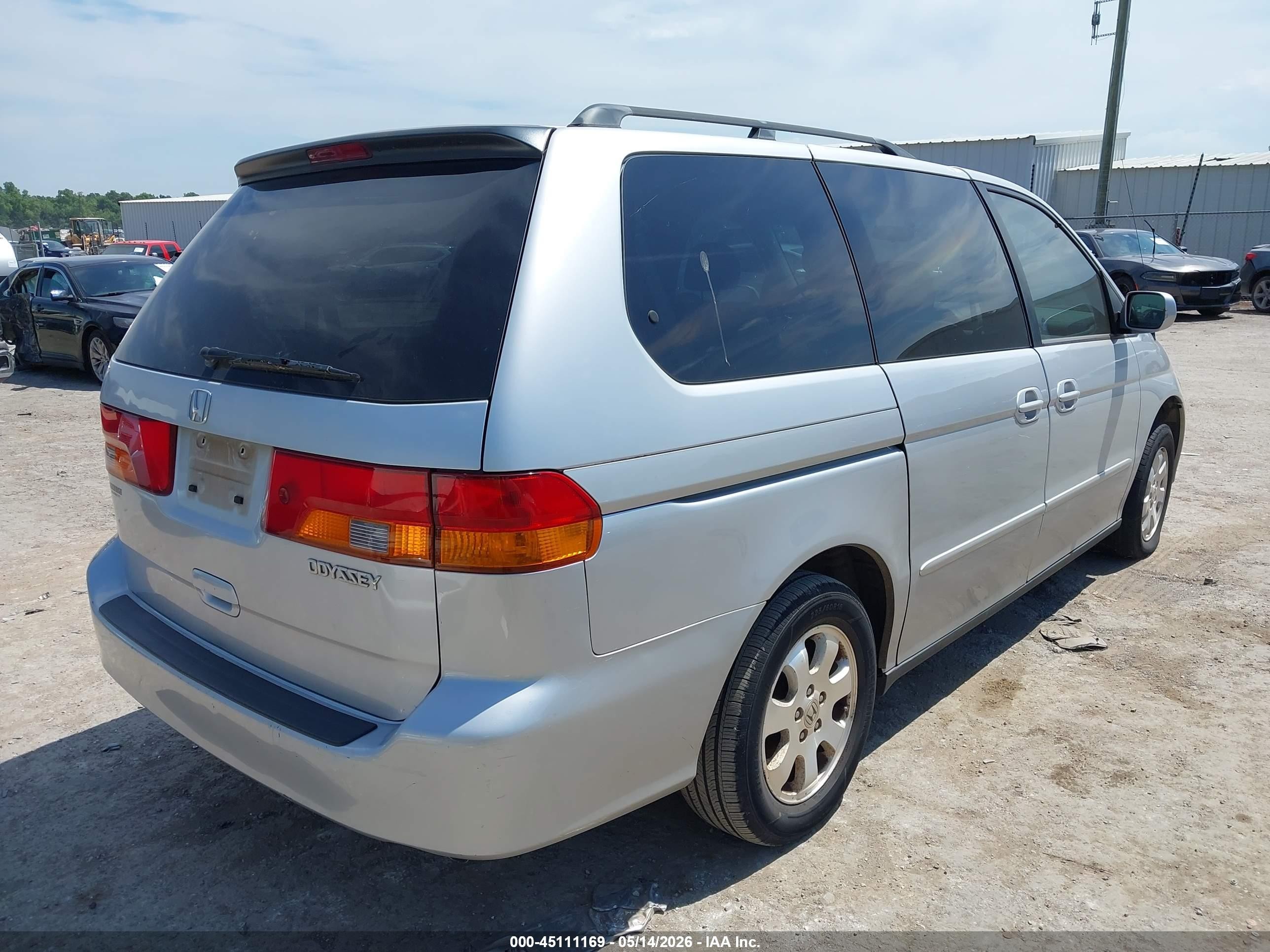 2004 Honda Odyssey Ex-l Gray vin: 5FNRL18994B106543