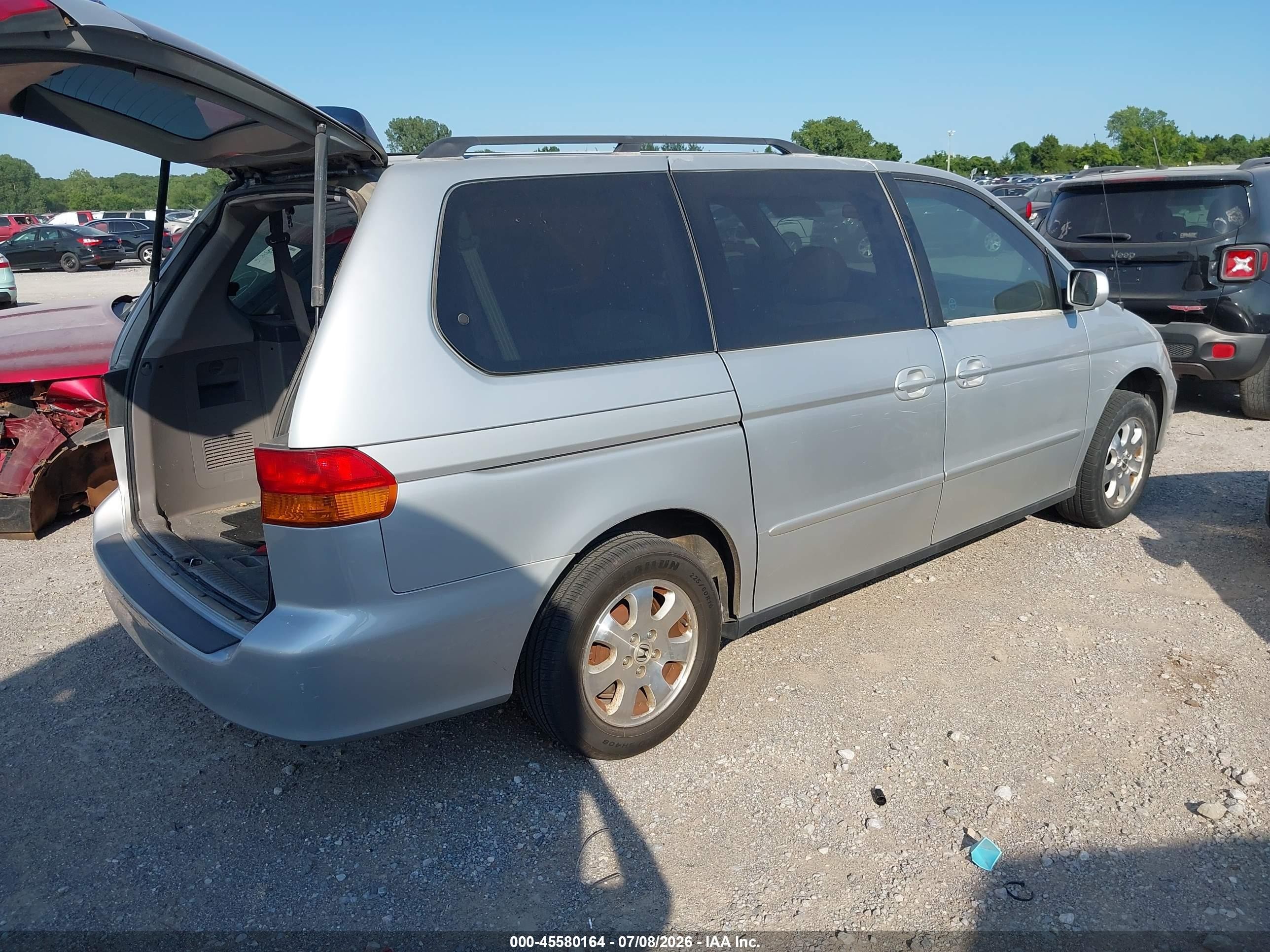 2004 Honda Odyssey Ex-l Silver vin: 5FNRL18994B106543