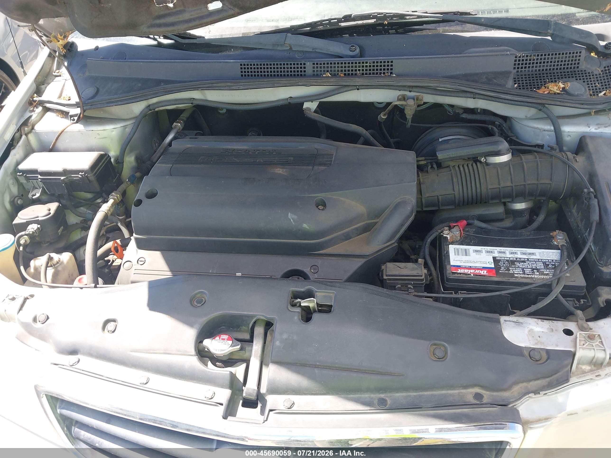 2003 Honda Odyssey Ex-l Gray vin: 5FNRL189X3B016316