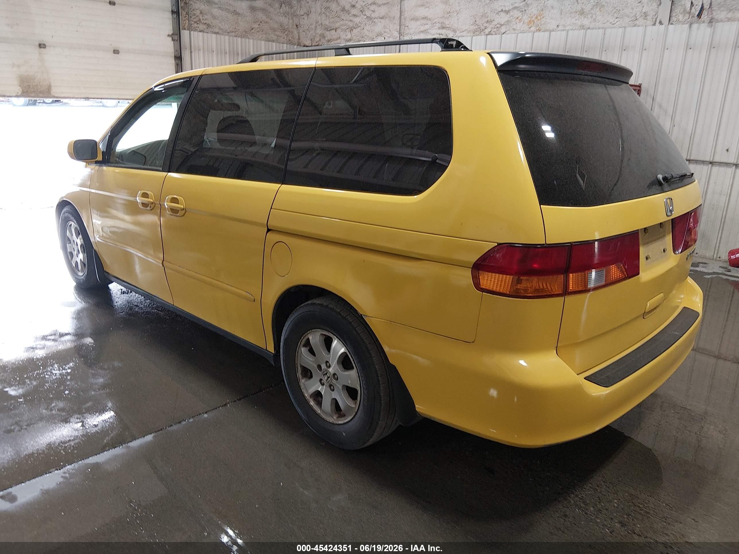 2003 Honda Odyssey Ex-l Yellow vin: 5FNRL189X3B074345