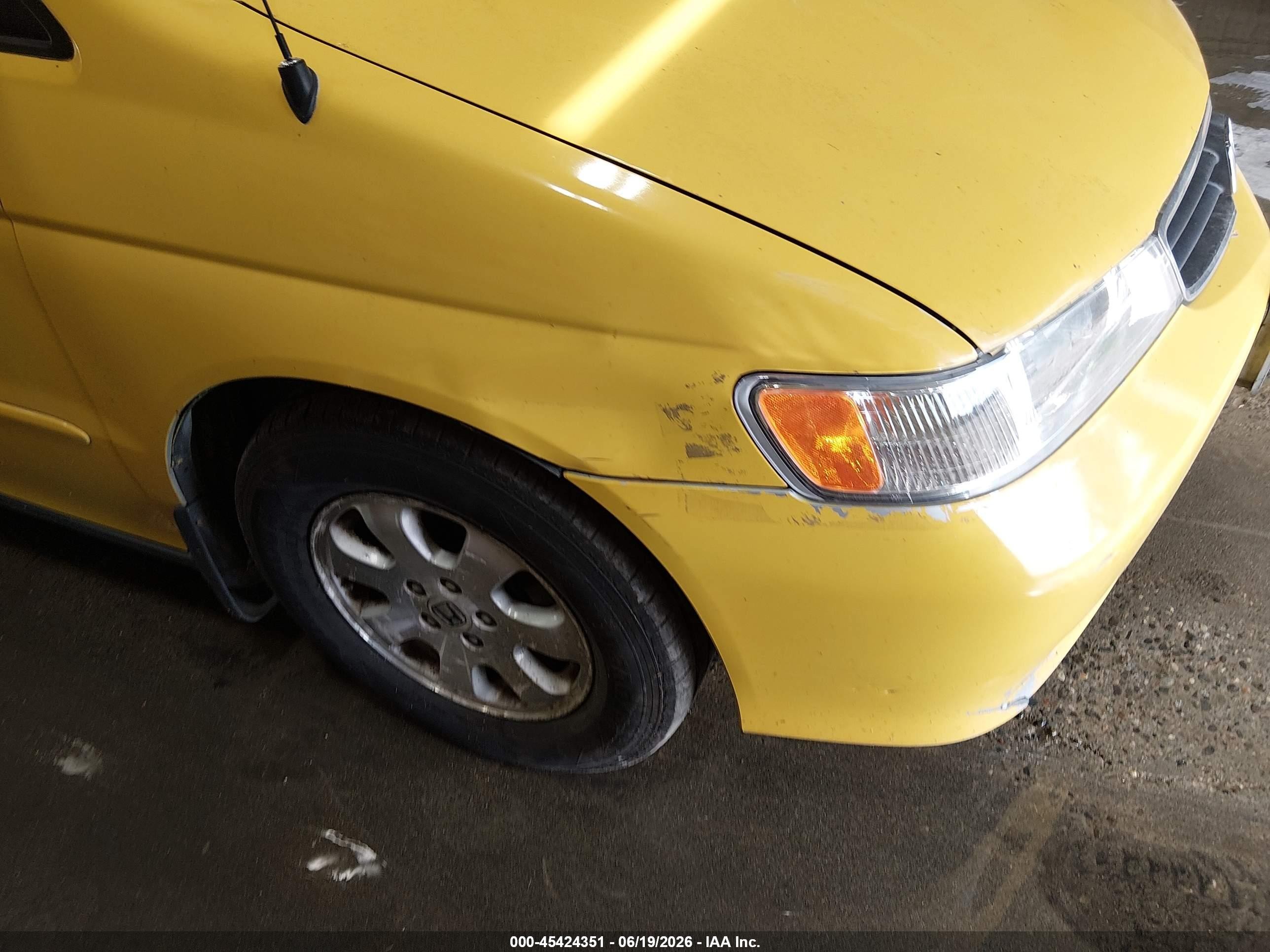 2003 Honda Odyssey Ex-l Yellow vin: 5FNRL189X3B074345