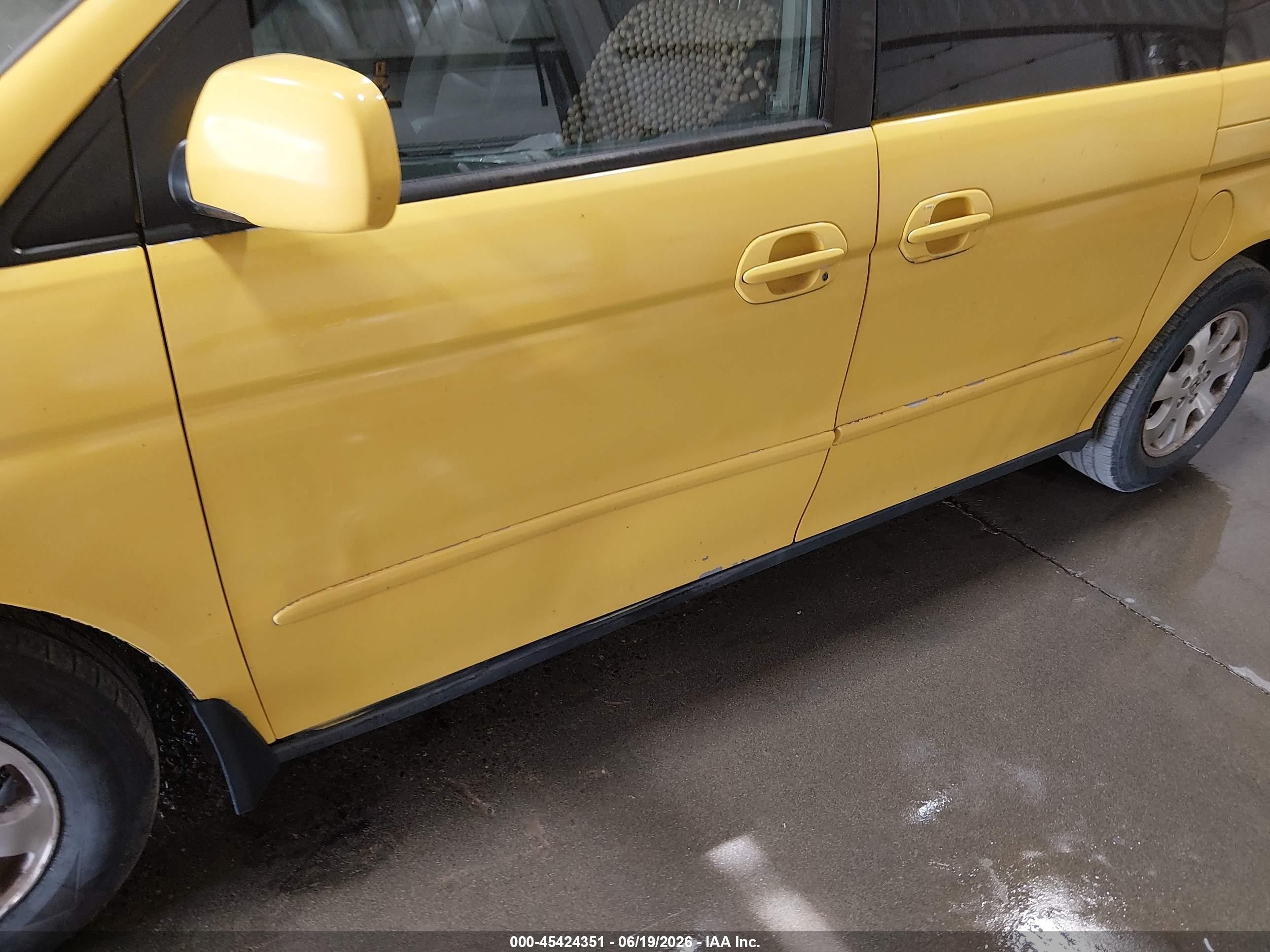 2003 Honda Odyssey Ex-l Yellow vin: 5FNRL189X3B074345