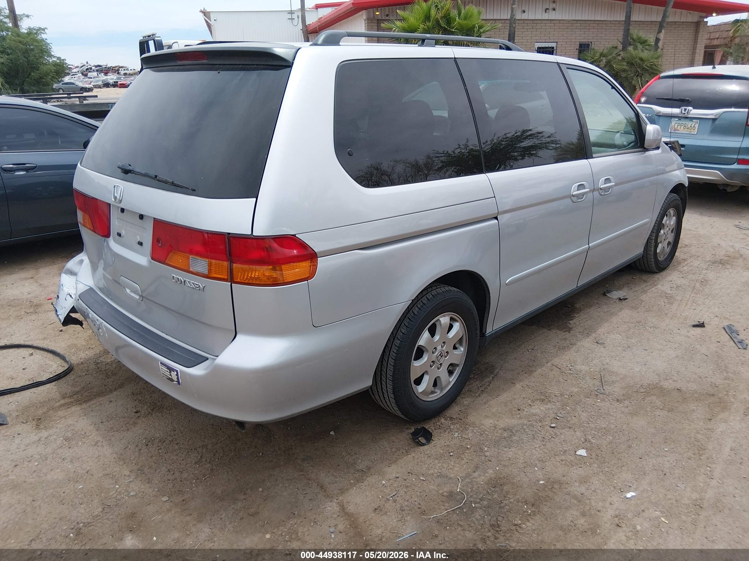 2004 Honda Odyssey Ex-l Silver vin: 5FNRL189X4B041248