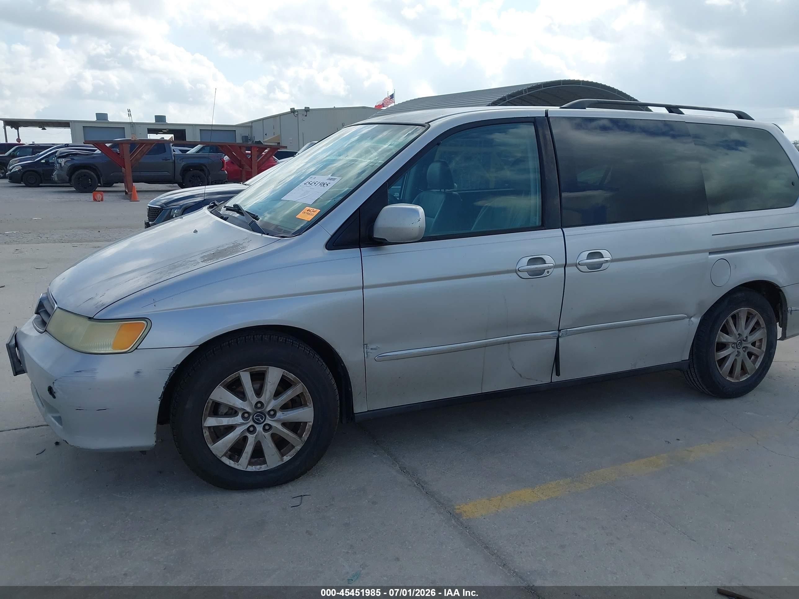 2004 Honda Odyssey Ex-l Silver vin: 5FNRL189X4B090059