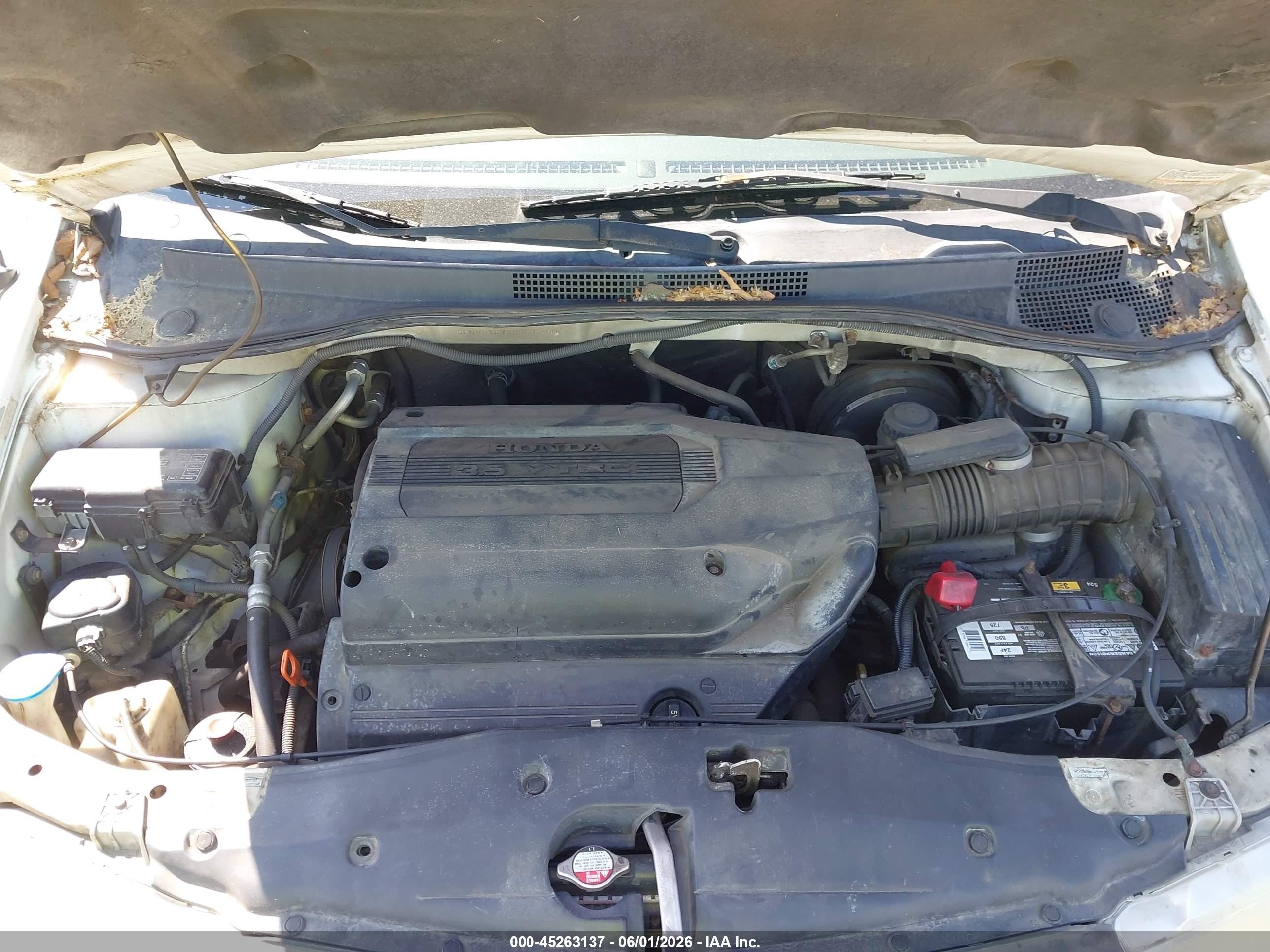 2004 Honda Odyssey Ex-l White vin: 5FNRL189X4B092944