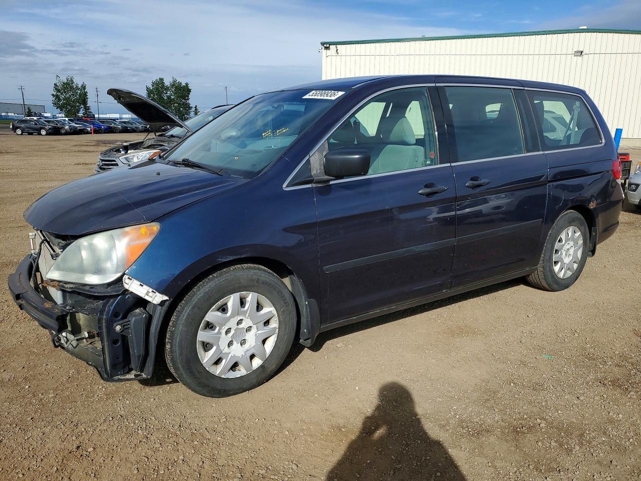 2009 Honda Odyssey Lx Blue vin: 5FNRL38199B502520