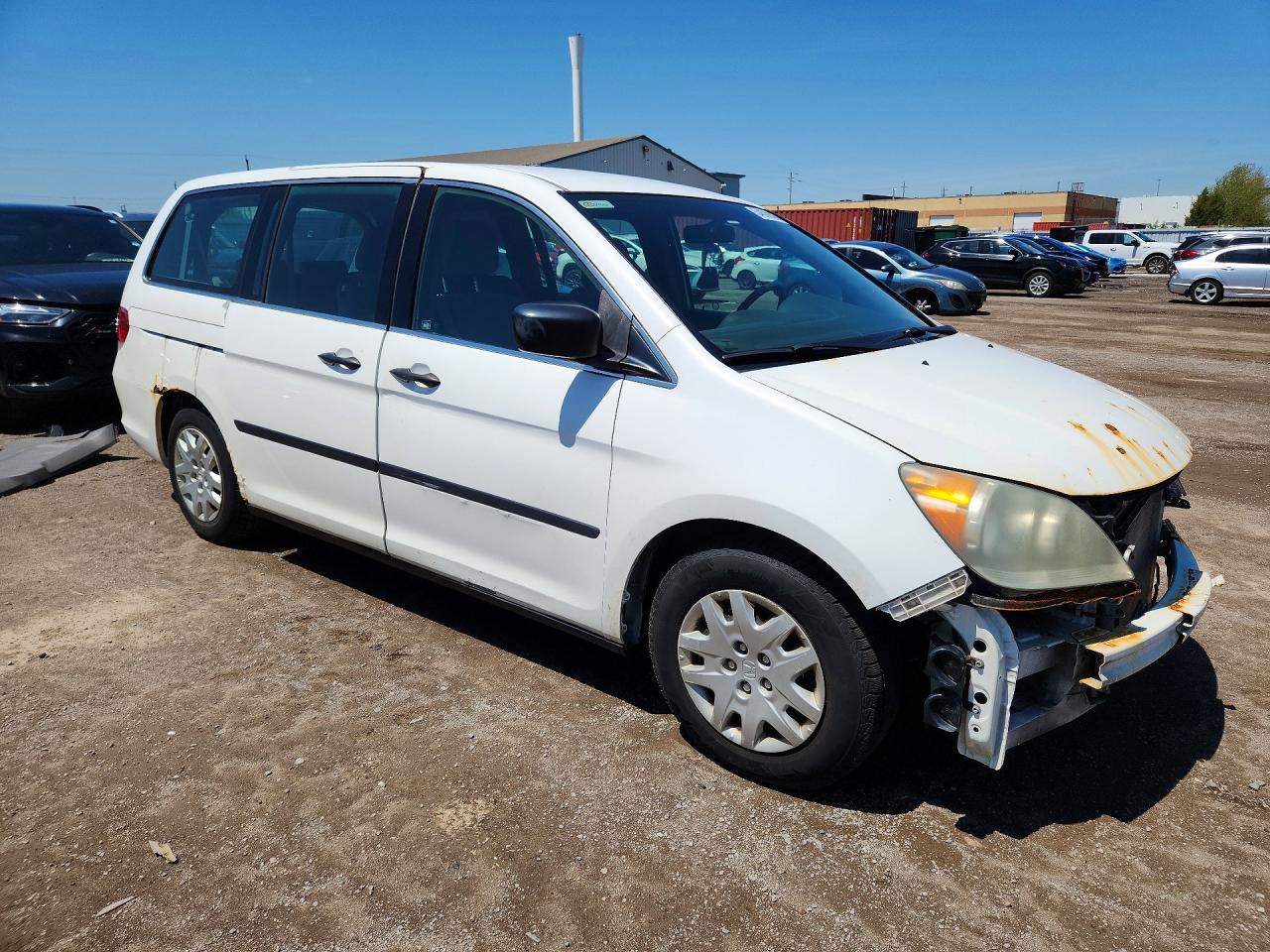 2008 Honda Odyssey Lx White vin: 5FNRL381X8B501083