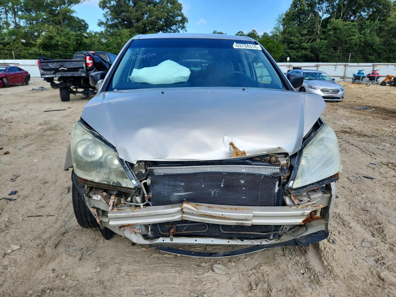 2007 Honda Odyssey Lx Silver vin: 5FNRL38207B023568