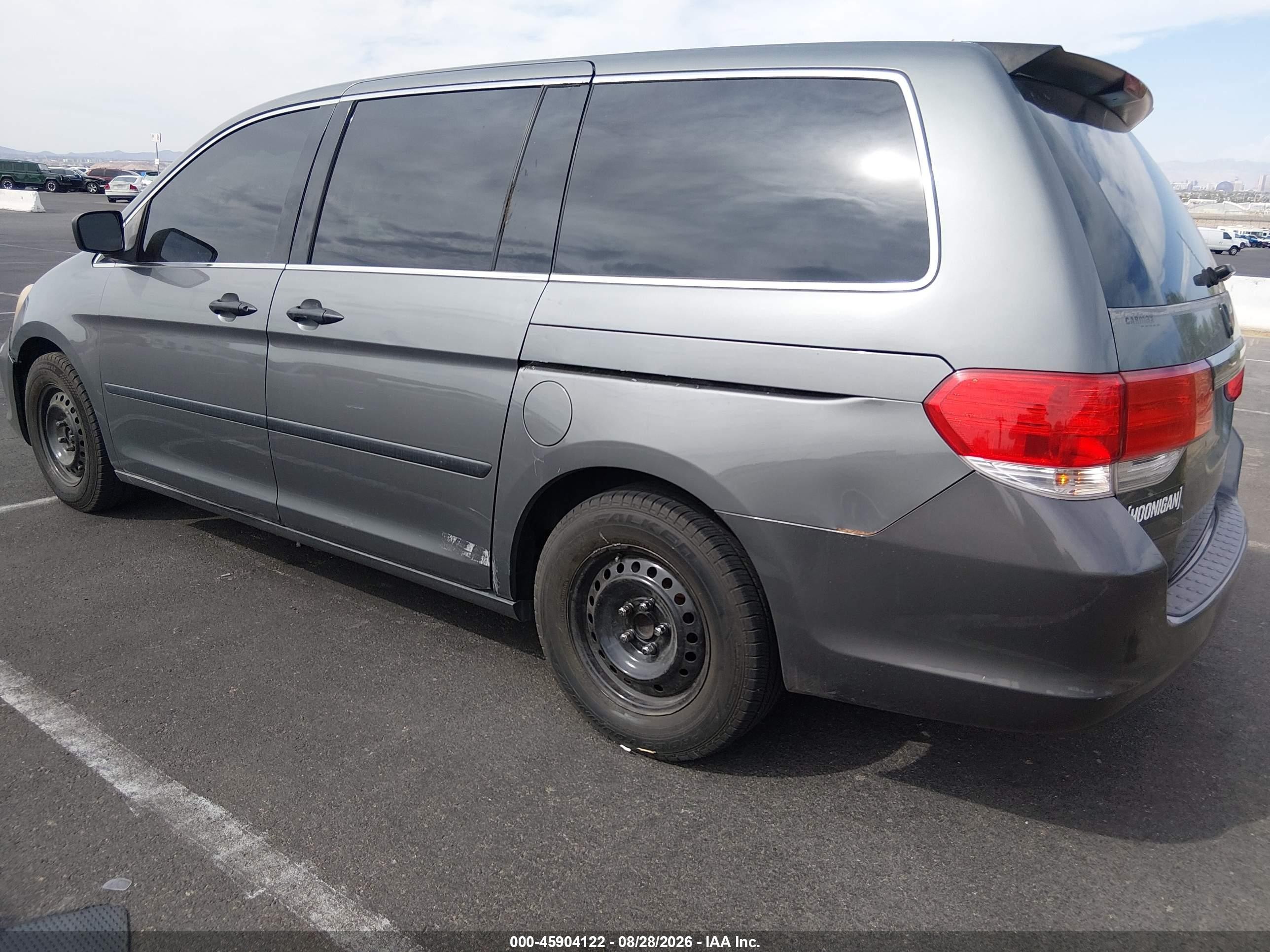 2008 Honda Odyssey Lx Gray vin: 5FNRL38208B091791