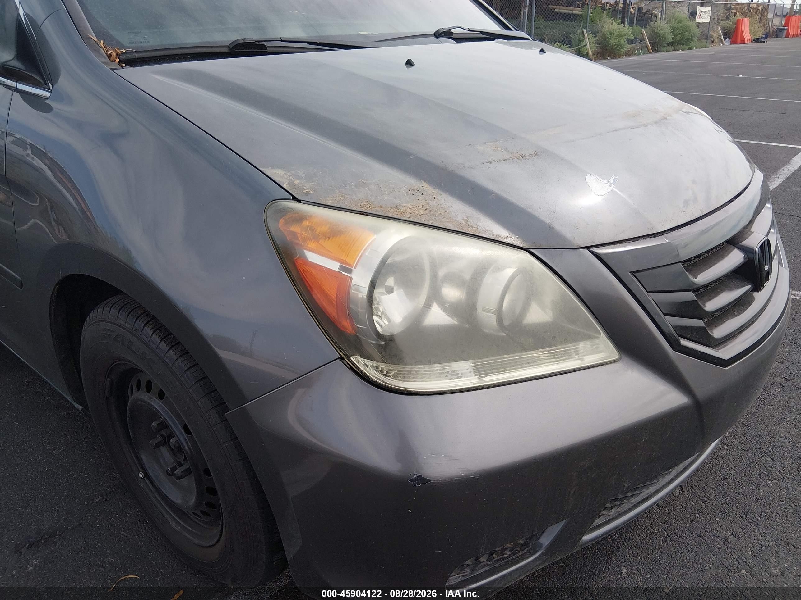 2008 Honda Odyssey Lx Gray vin: 5FNRL38208B091791