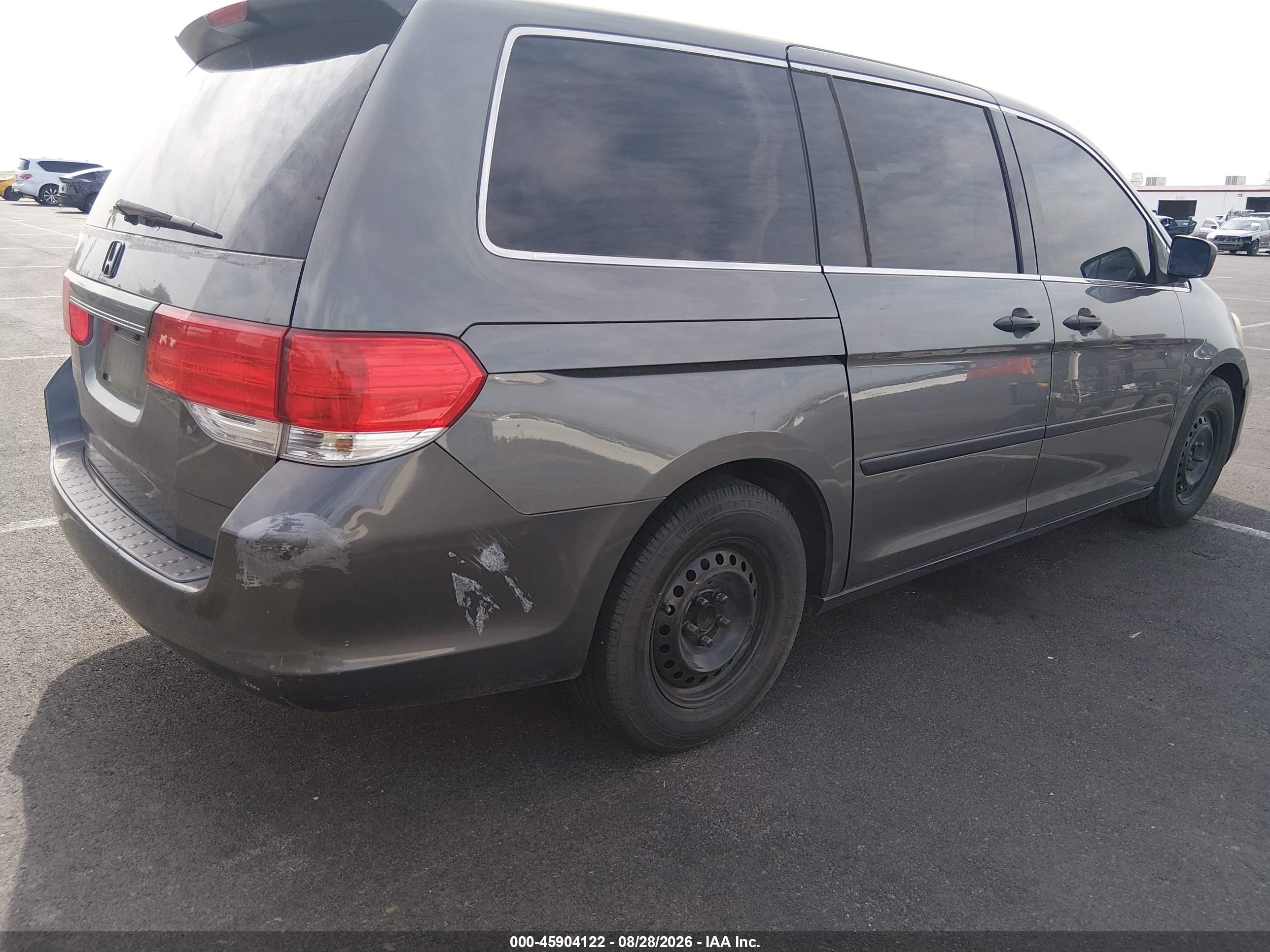 2008 Honda Odyssey Lx Gray vin: 5FNRL38208B091791