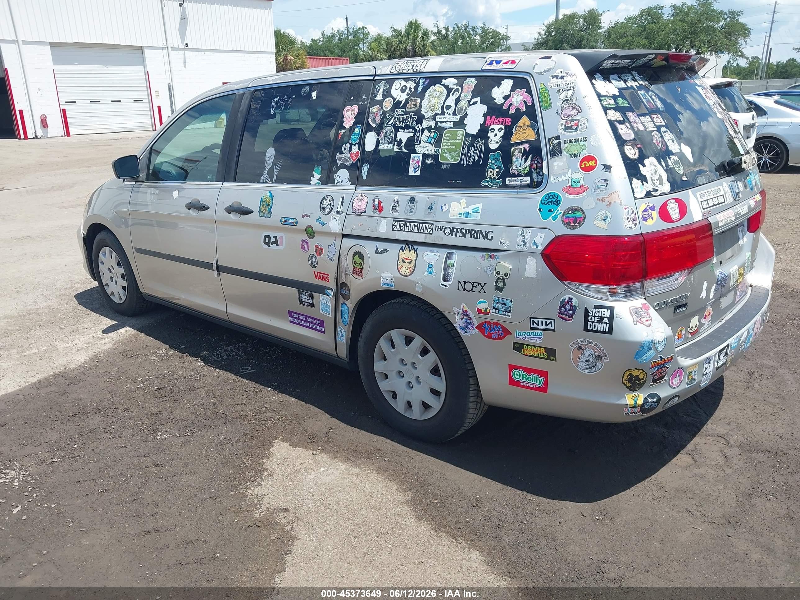 2008 Honda Odyssey Lx Серый vin: 5FNRL38208B099356