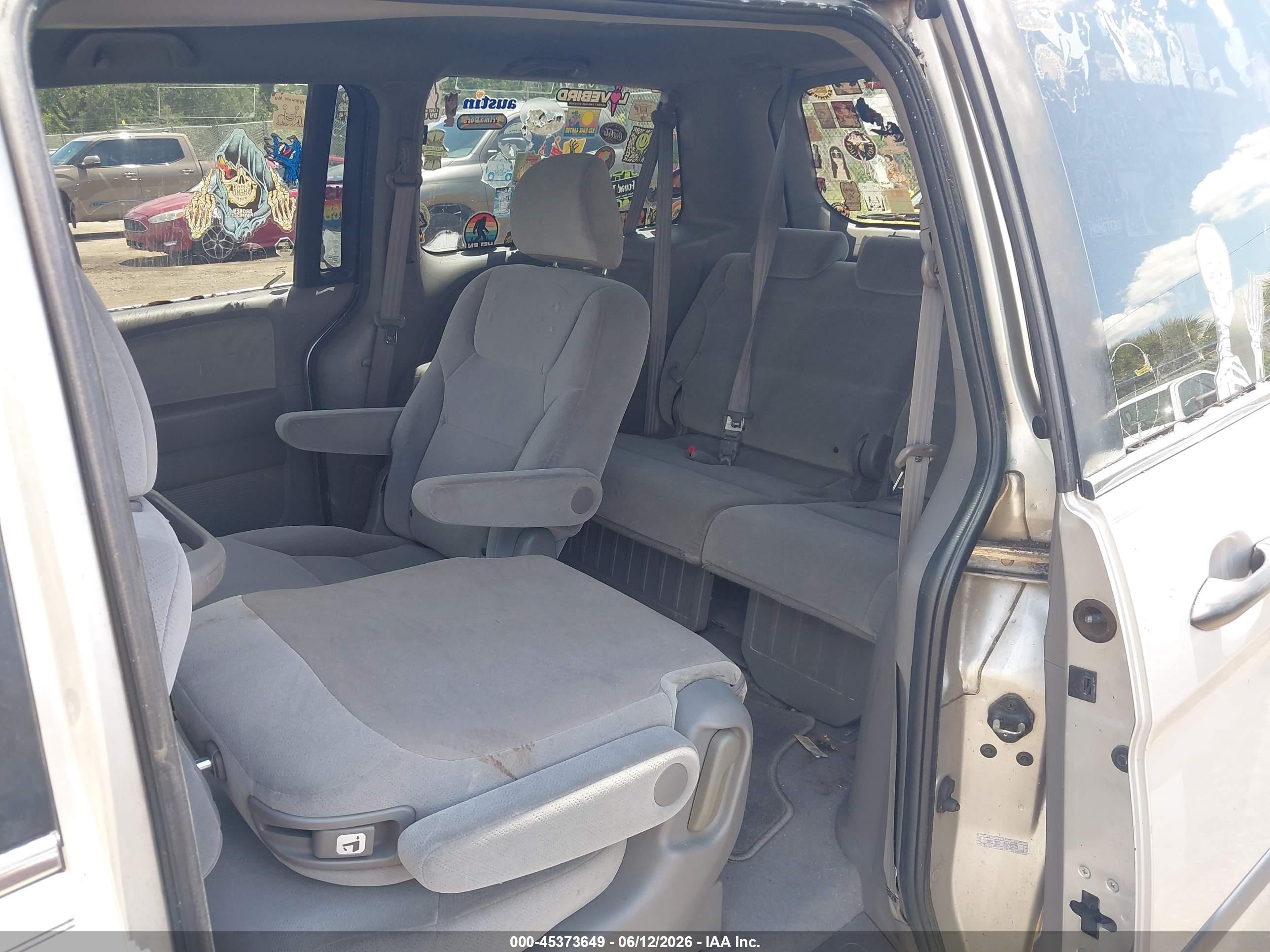2008 Honda Odyssey Lx Серый vin: 5FNRL38208B099356