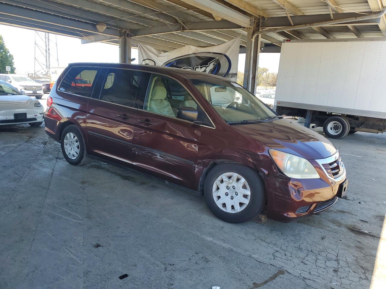 2008 Honda Odyssey Lx Maroon vin: 5FNRL38208B116107