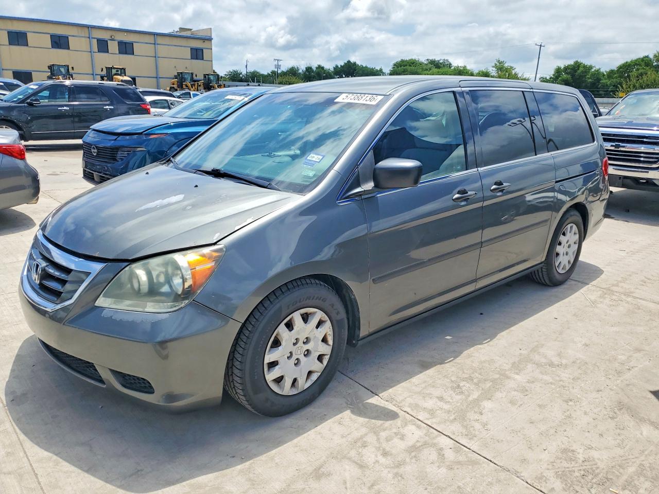 2008 Honda Odyssey Lx Gray vin: 5FNRL38218B041384