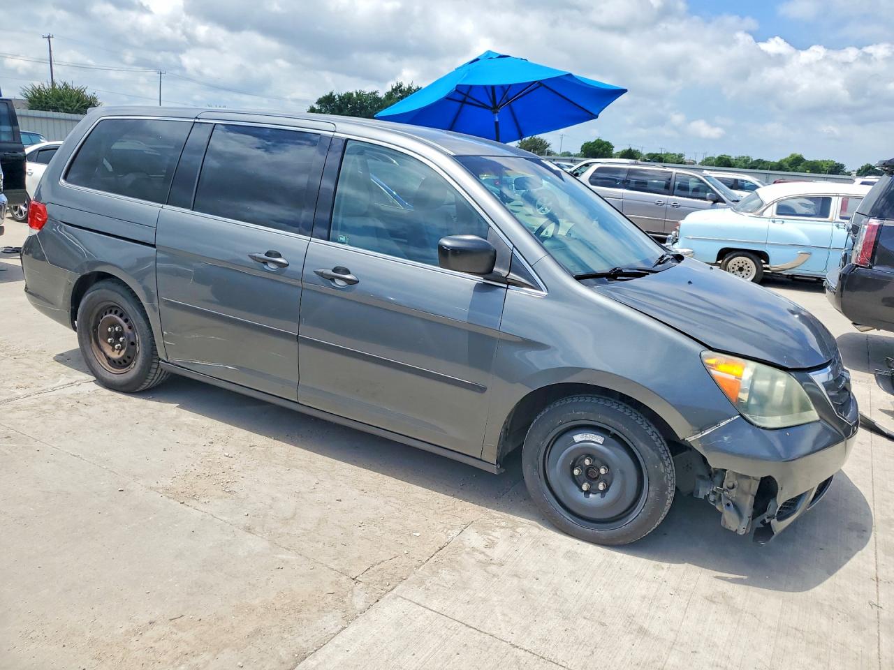 2008 Honda Odyssey Lx Gray vin: 5FNRL38218B041384