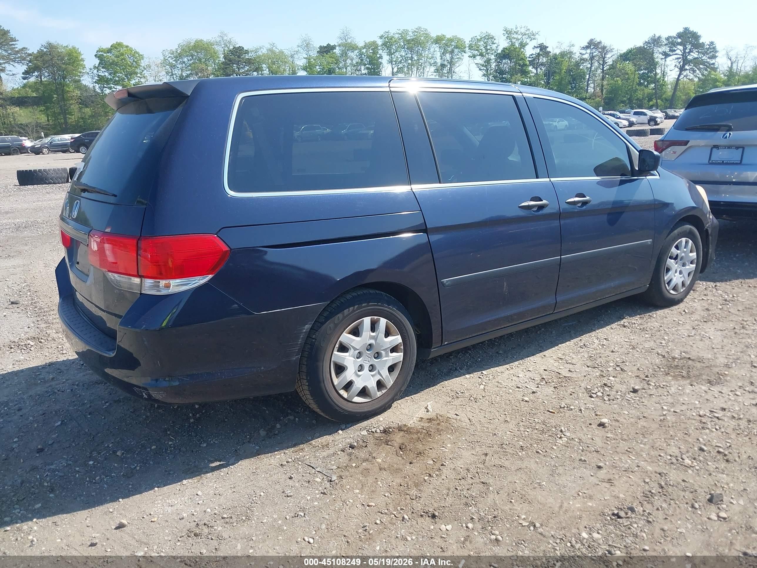 2008 Honda Odyssey Lx Blue vin: 5FNRL38218B055575