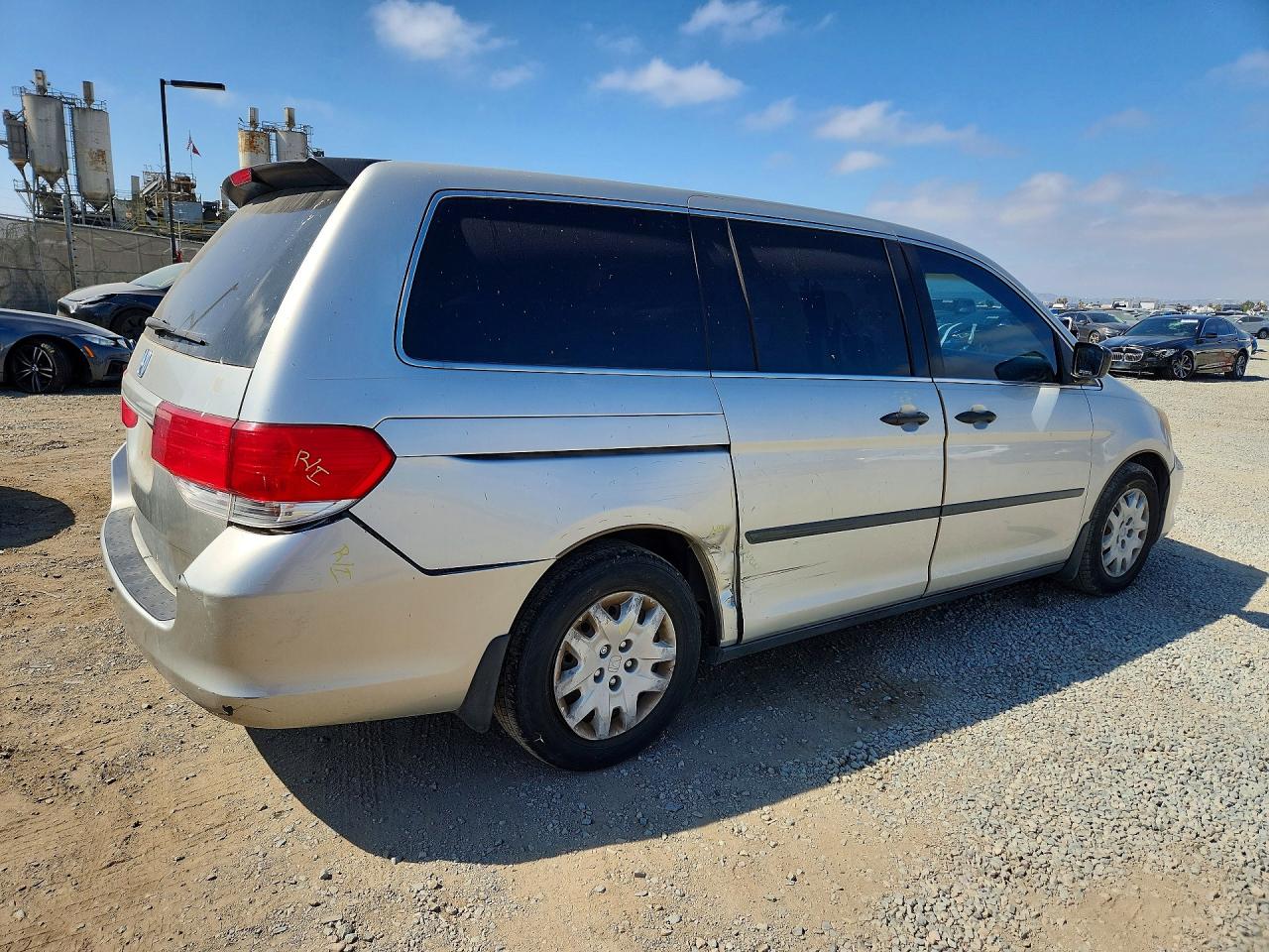 2008 Honda Odyssey Lx Серебряный vin: 5FNRL38218B072876