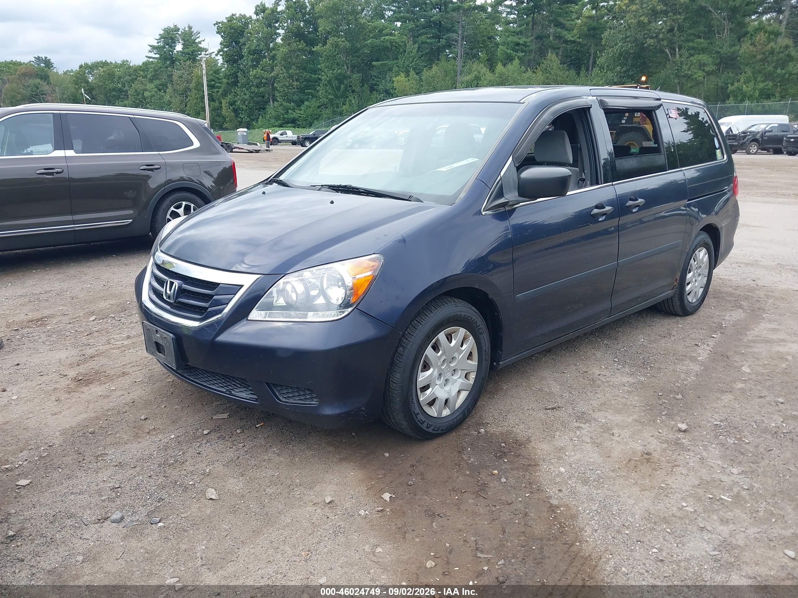 2008 Honda Odyssey Lx Blue vin: 5FNRL38218B080735