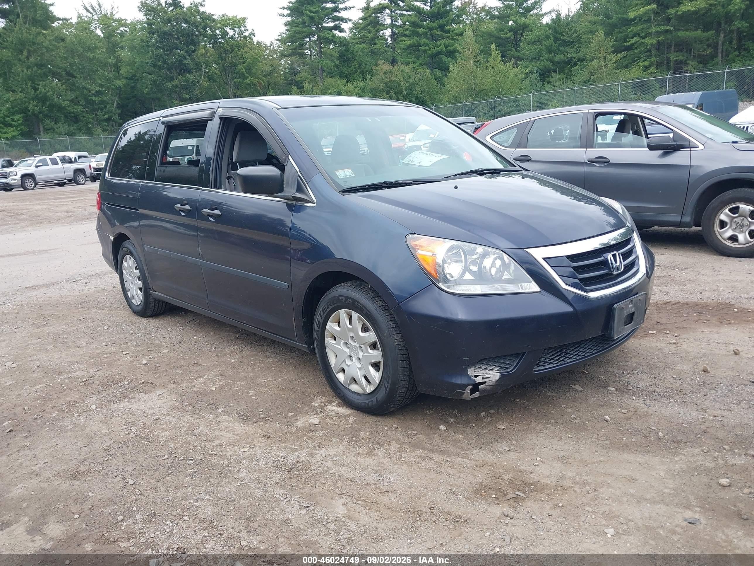 2008 Honda Odyssey Lx Blue vin: 5FNRL38218B080735