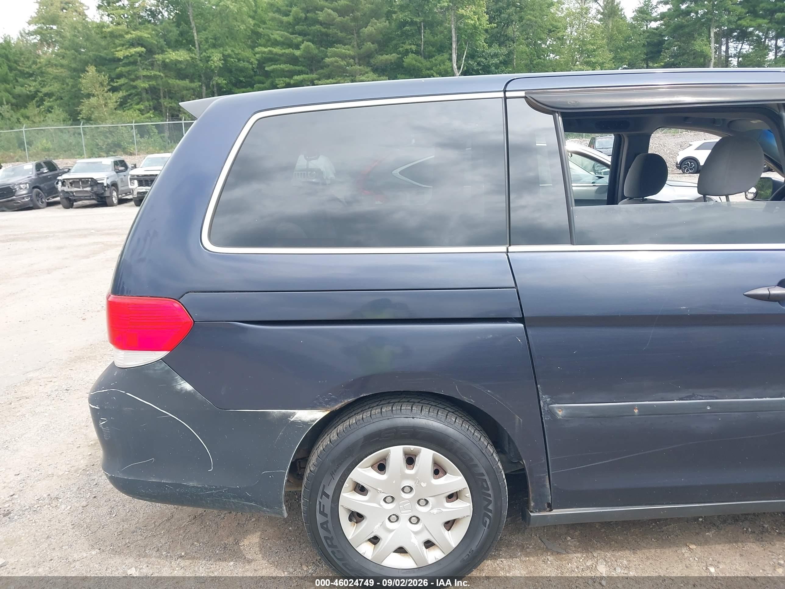 2008 Honda Odyssey Lx Blue vin: 5FNRL38218B080735