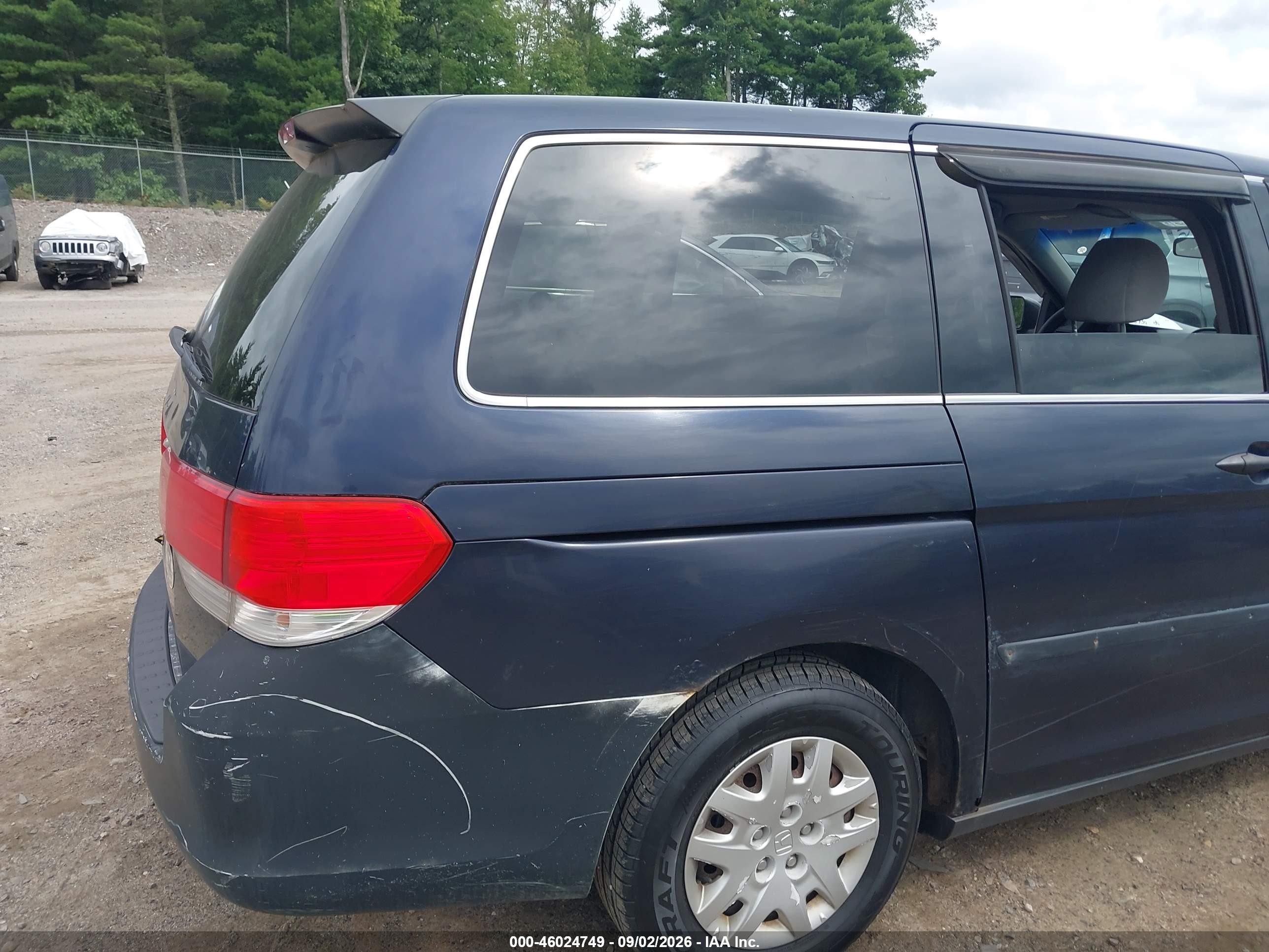 2008 Honda Odyssey Lx Blue vin: 5FNRL38218B080735