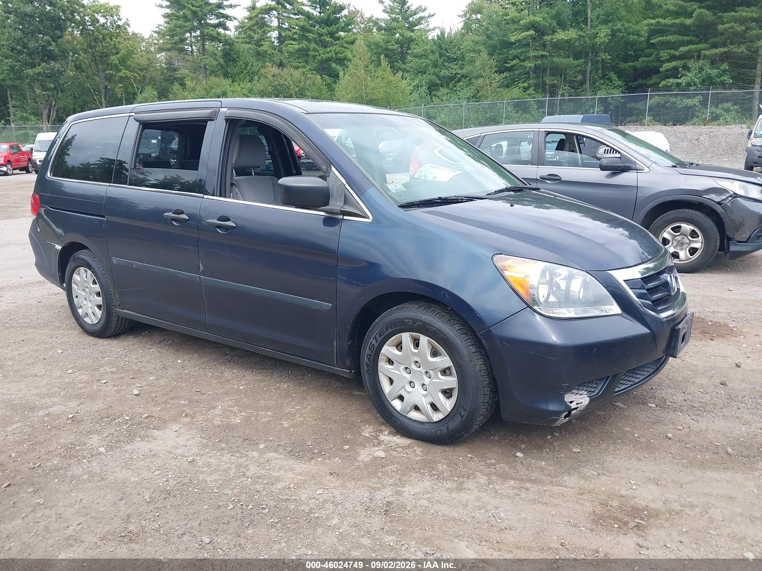 2008 Honda Odyssey Lx Blue vin: 5FNRL38218B080735
