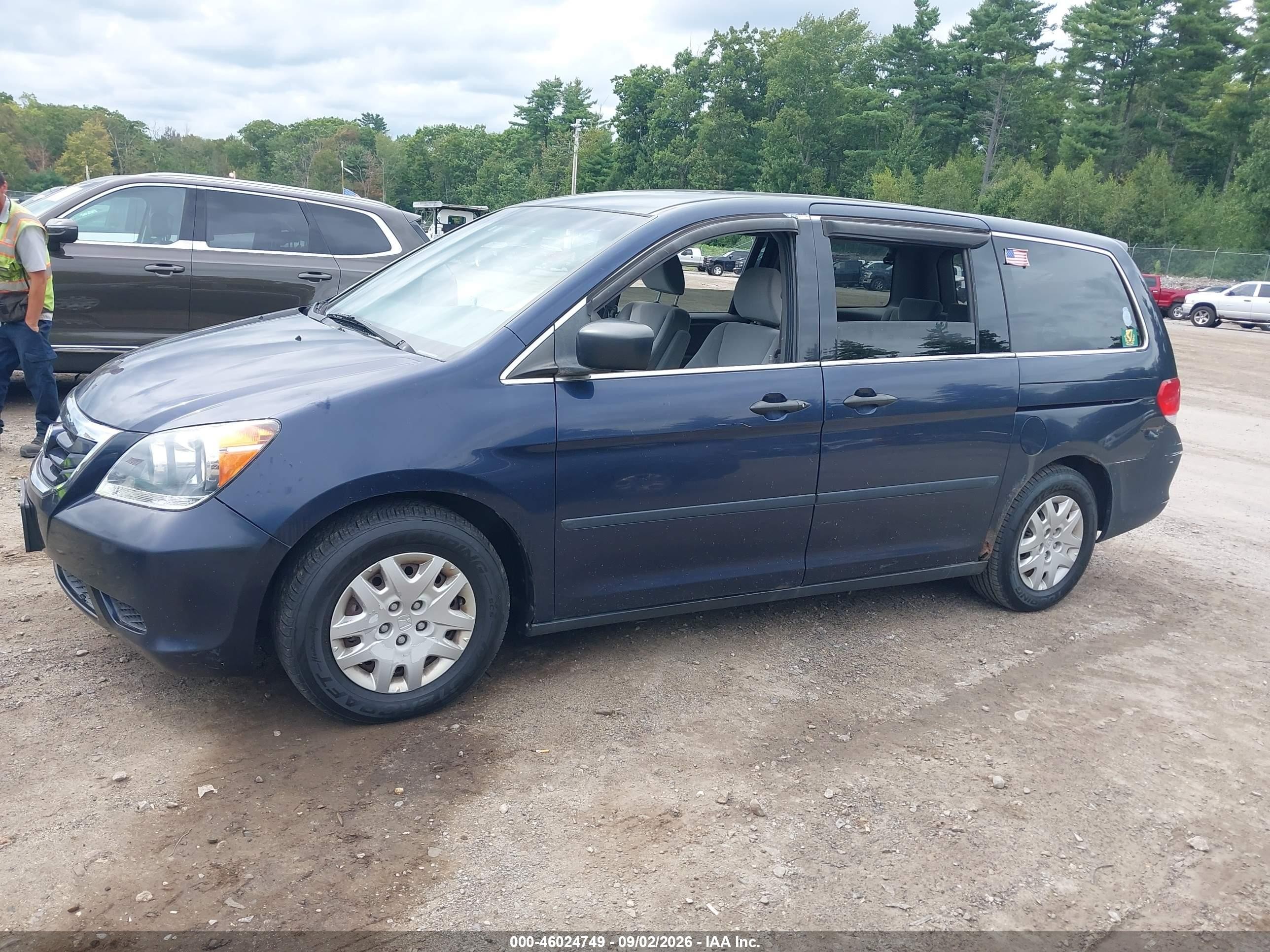 2008 Honda Odyssey Lx Blue vin: 5FNRL38218B080735