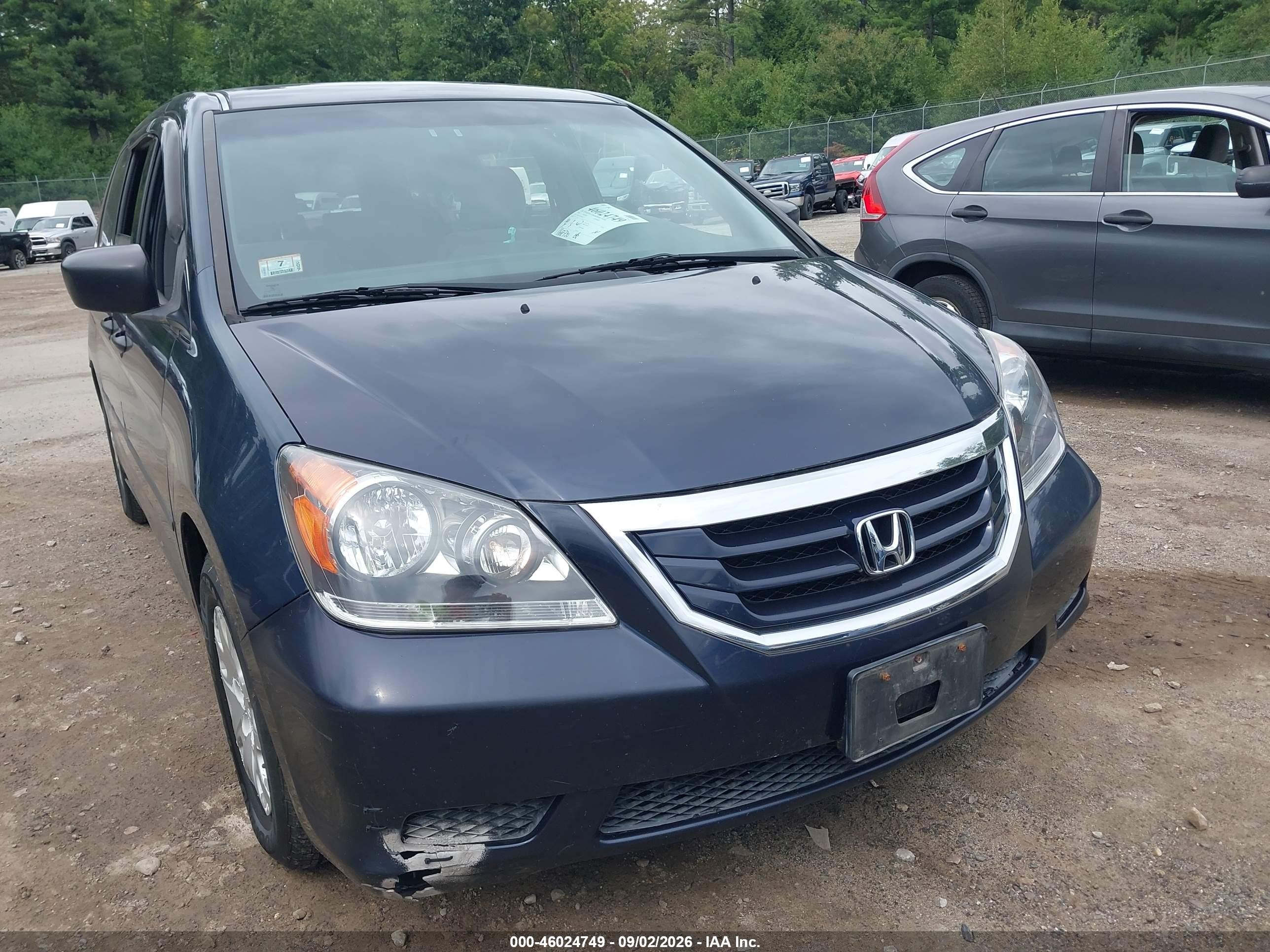 2008 Honda Odyssey Lx Blue vin: 5FNRL38218B080735