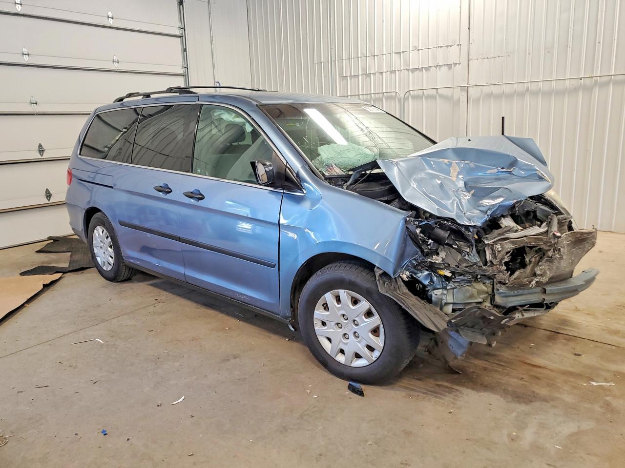 2009 Honda Odyssey Lx Blue vin: 5FNRL38219B043315