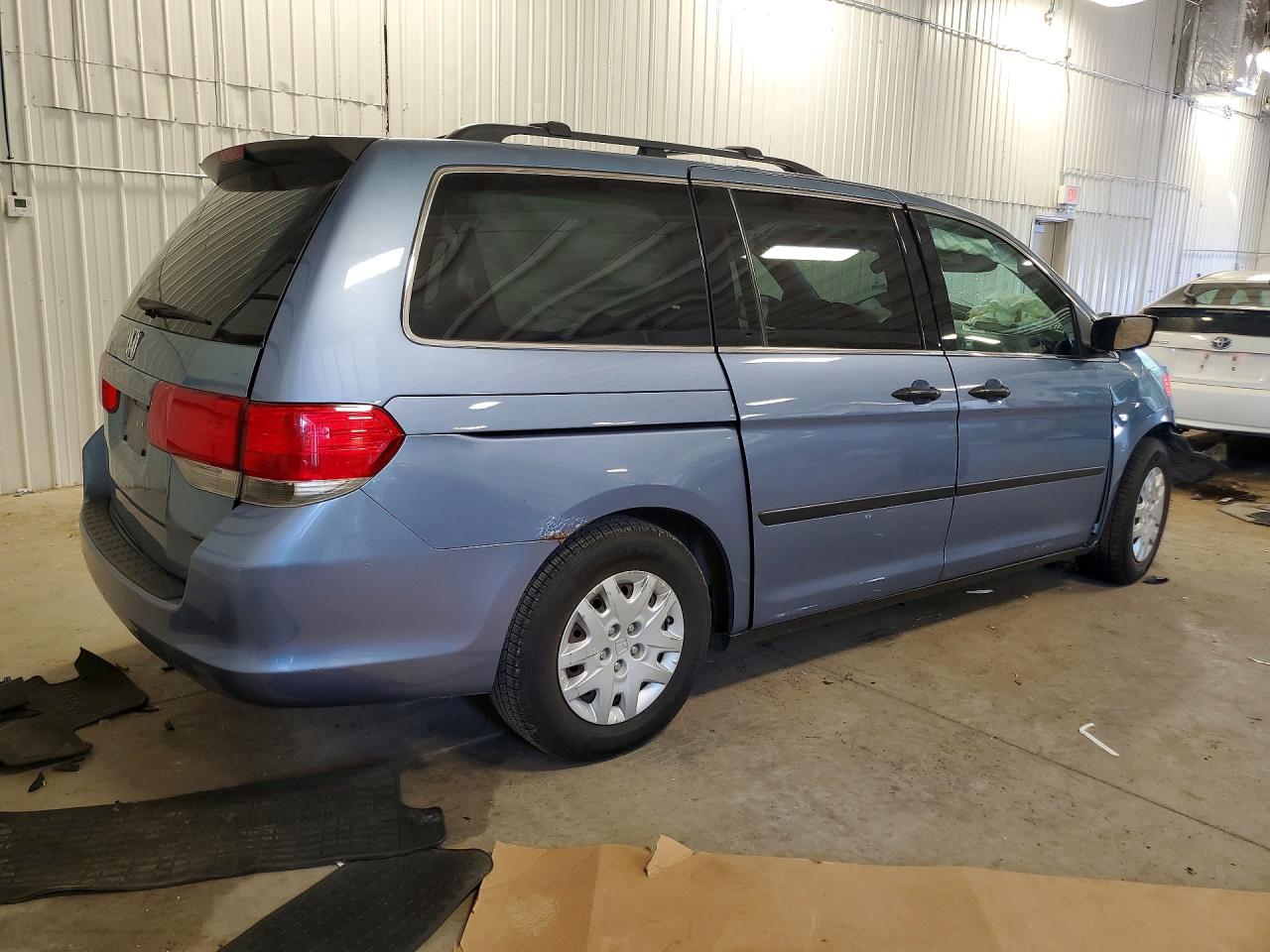 2009 Honda Odyssey Lx Blue vin: 5FNRL38219B043315