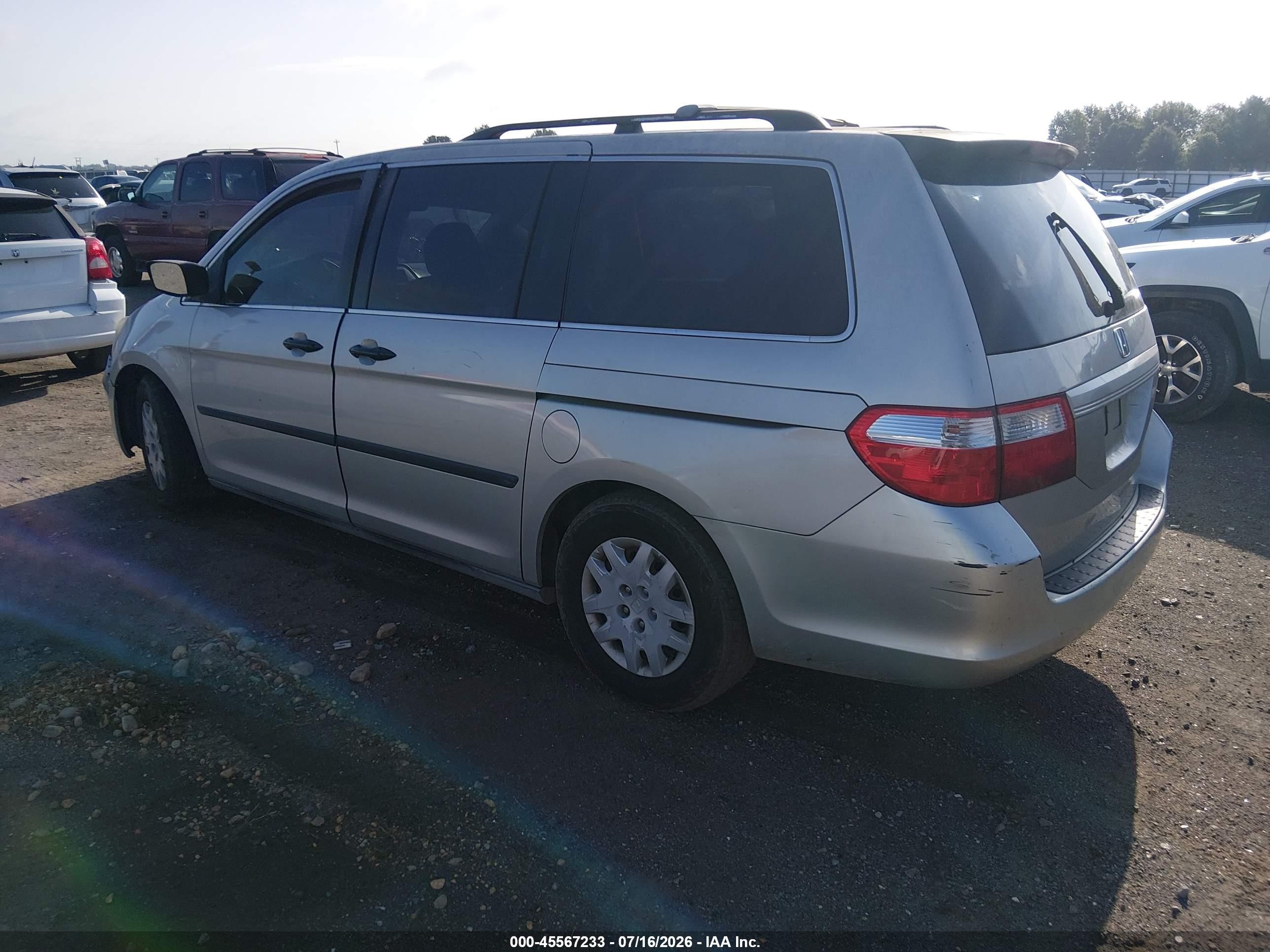 2005 Honda Odyssey Lx Beige vin: 5FNRL38225B057461