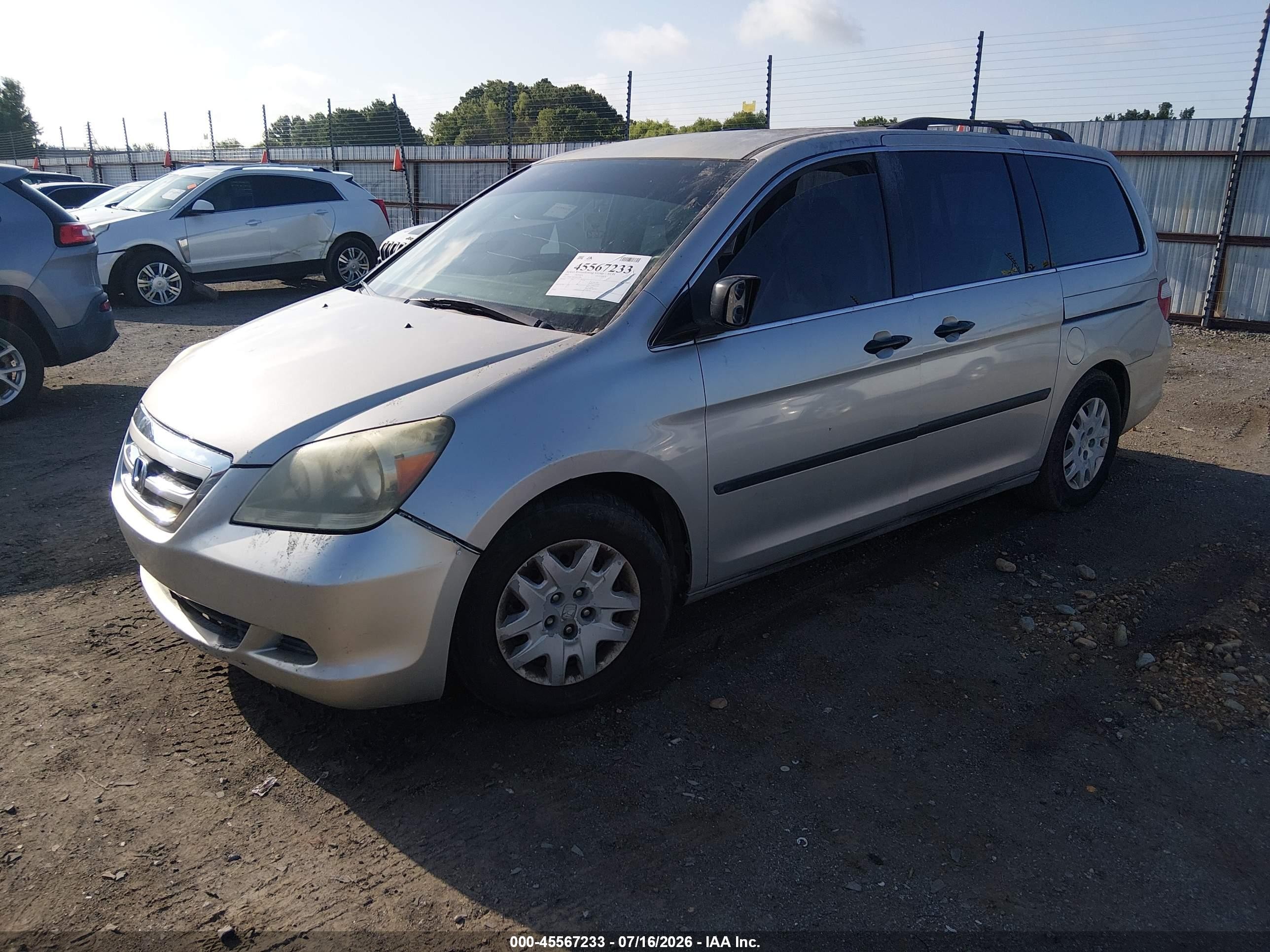 2005 Honda Odyssey Lx Beige vin: 5FNRL38225B057461
