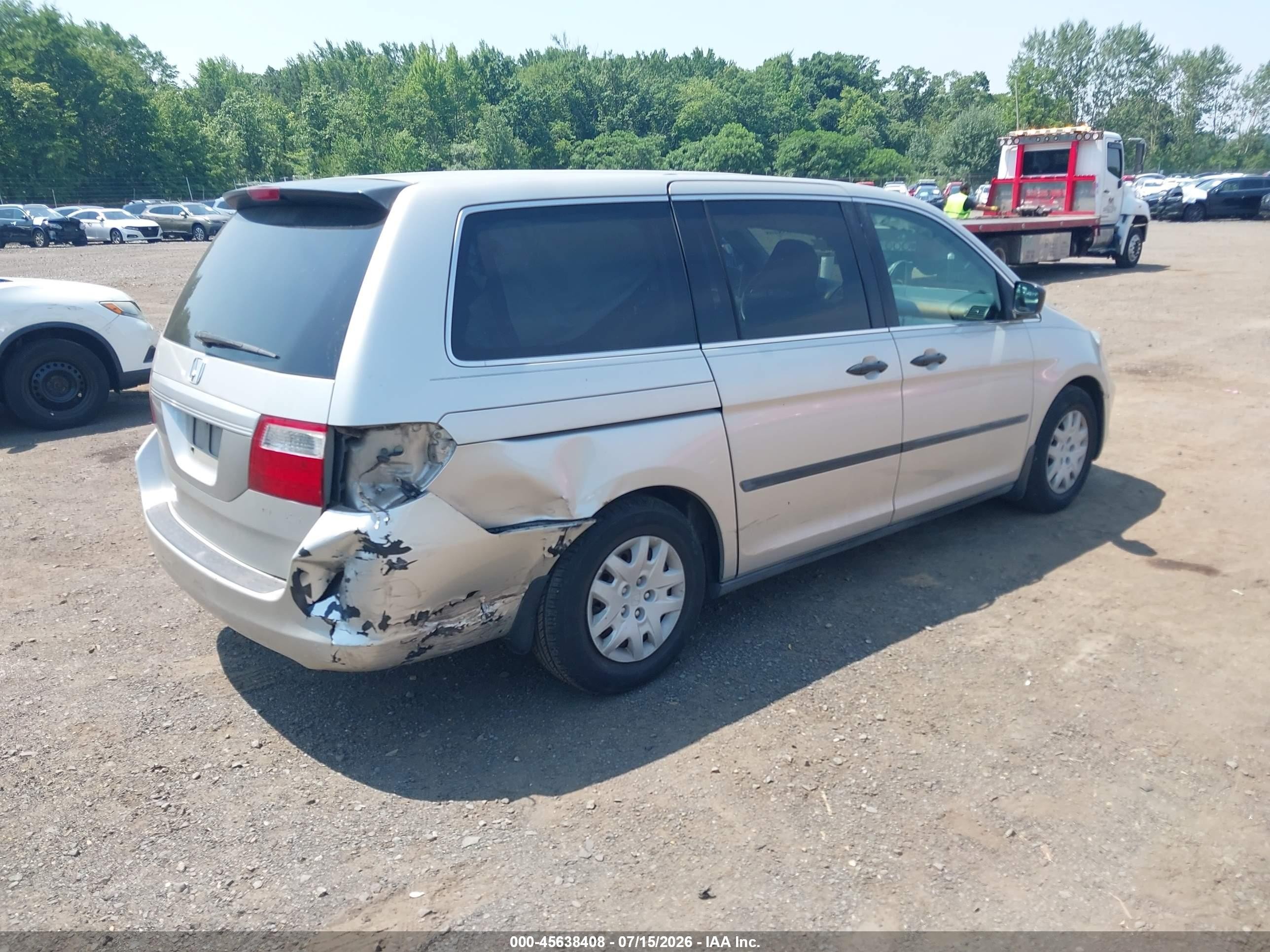 2005 Honda Odyssey Lx Silver vin: 5FNRL38225B103693