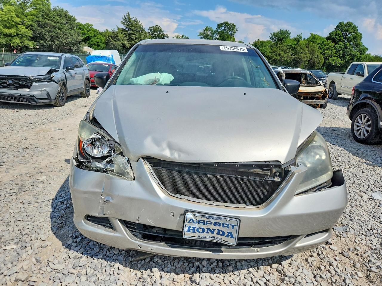 2006 Honda Odyssey Lx Silver vin: 5FNRL38226B123802