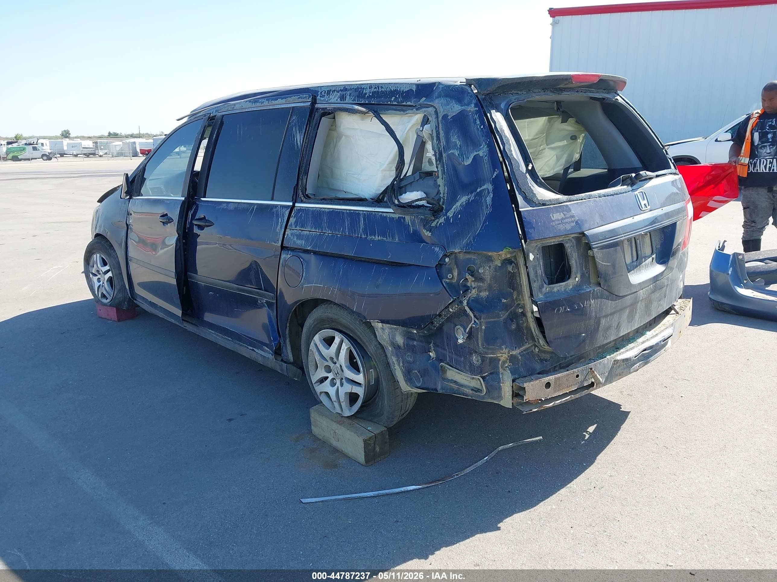 2007 Honda Odyssey Lx Blue vin: 5FNRL38227B006416