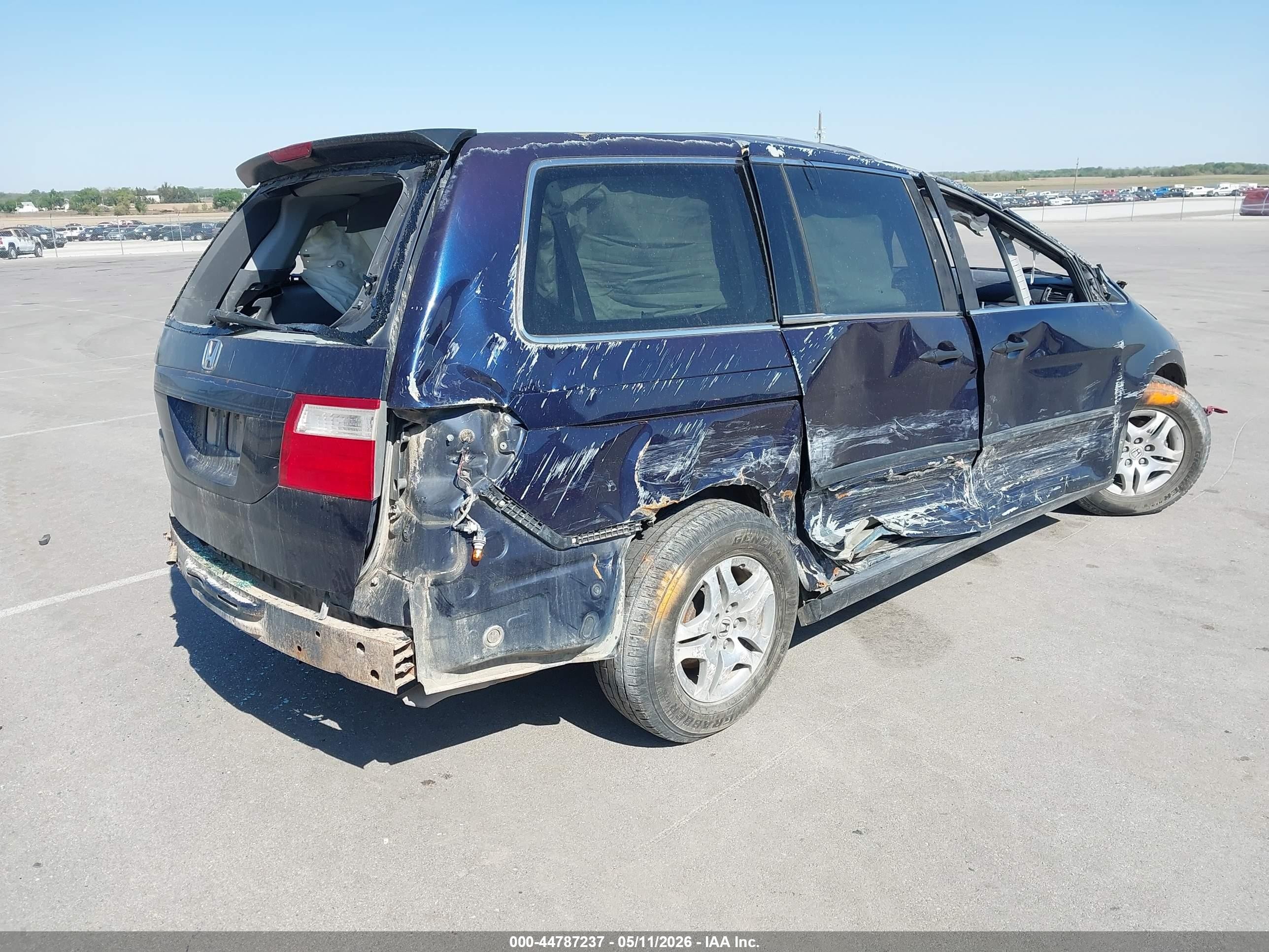 2007 Honda Odyssey Lx Blue vin: 5FNRL38227B006416