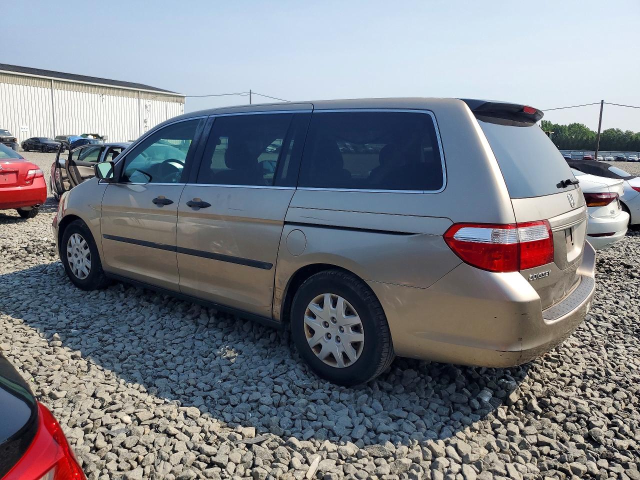 2007 Honda Odyssey Lx Tan vin: 5FNRL38227B020106