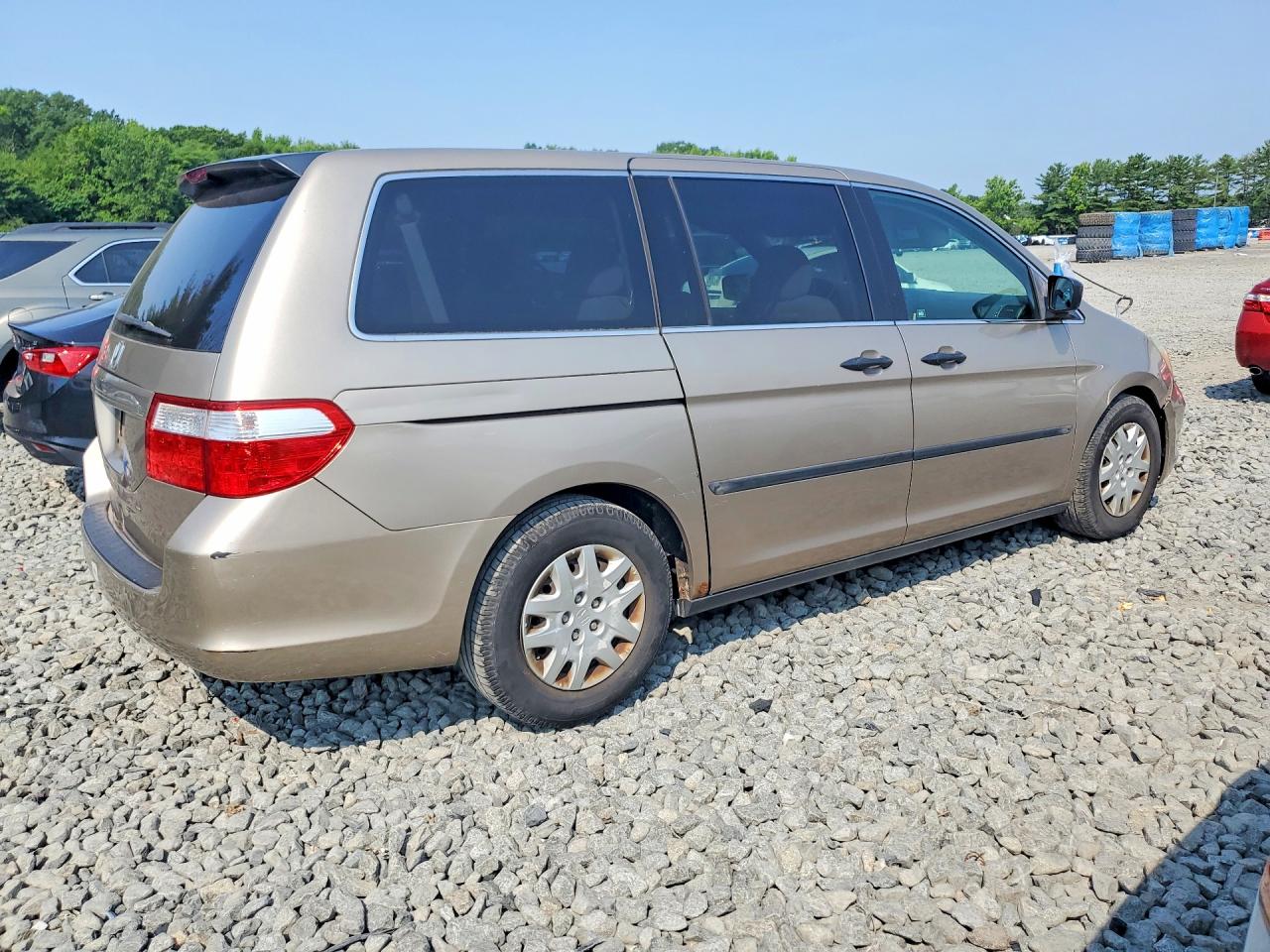 2007 Honda Odyssey Lx Tan vin: 5FNRL38227B020106
