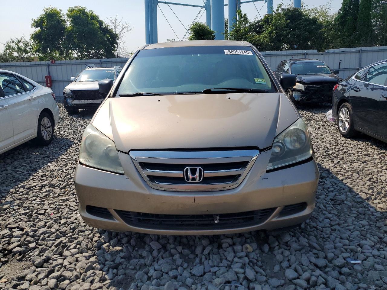 2007 Honda Odyssey Lx Tan vin: 5FNRL38227B020106