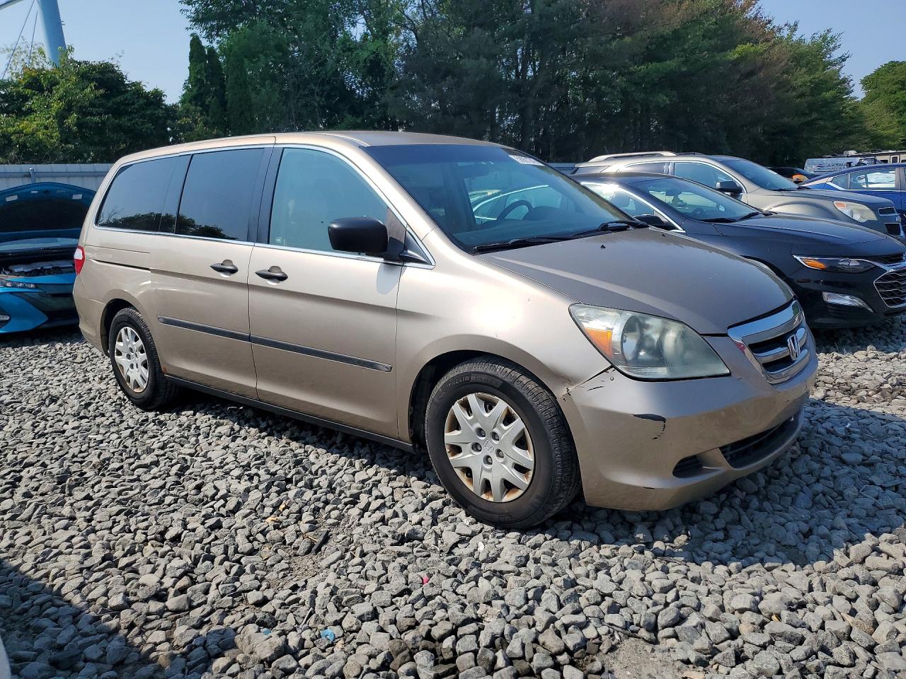 2007 Honda Odyssey Lx Tan vin: 5FNRL38227B020106