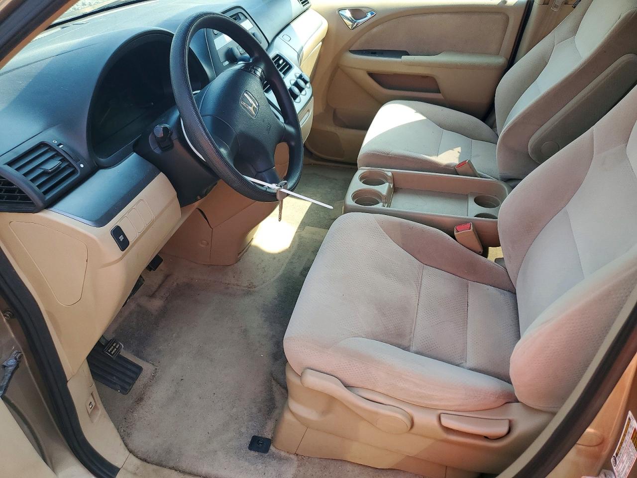 2007 Honda Odyssey Lx Tan vin: 5FNRL38227B020106