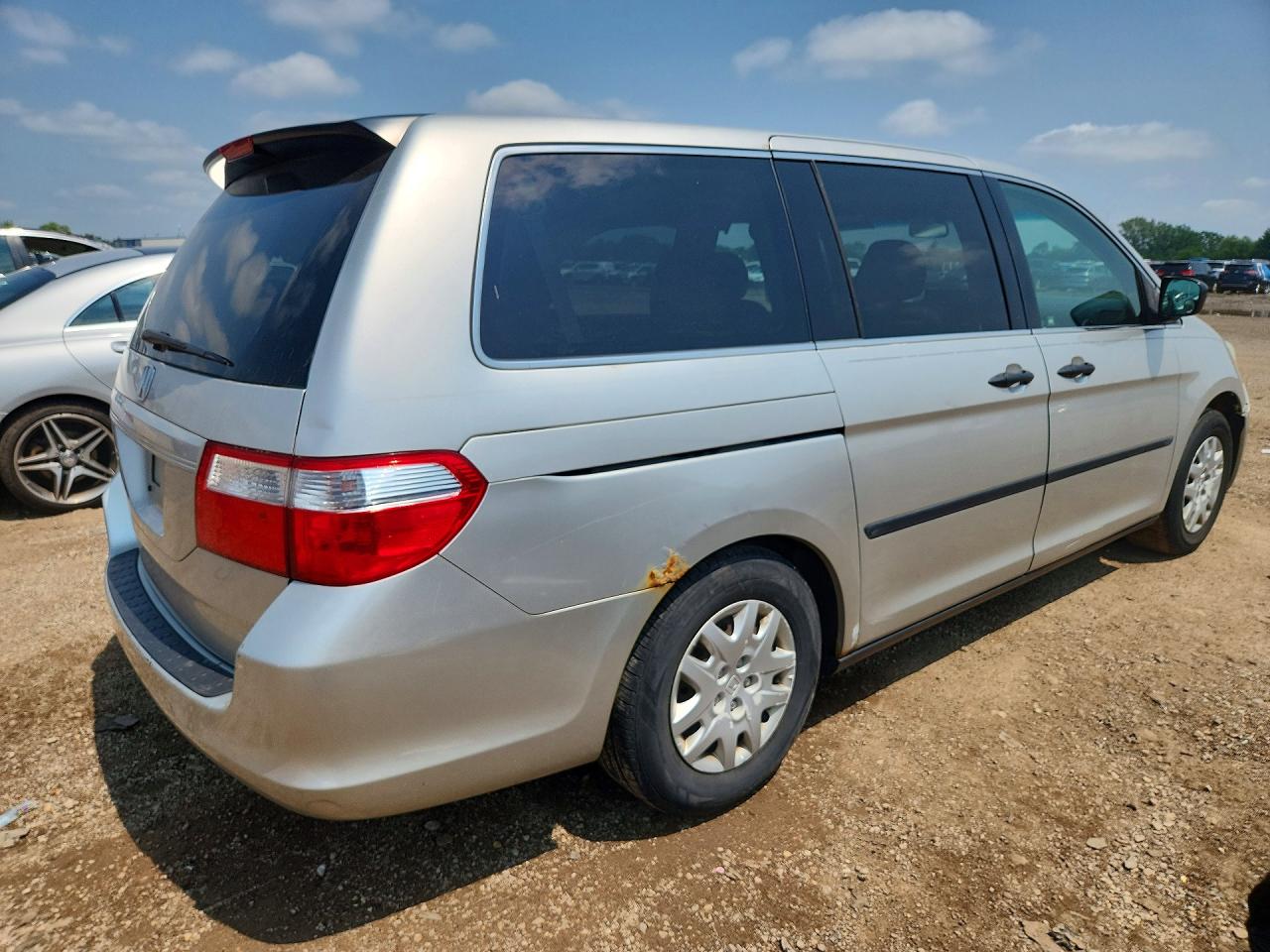 2007 Honda Odyssey Lx Beige vin: 5FNRL38227B110145